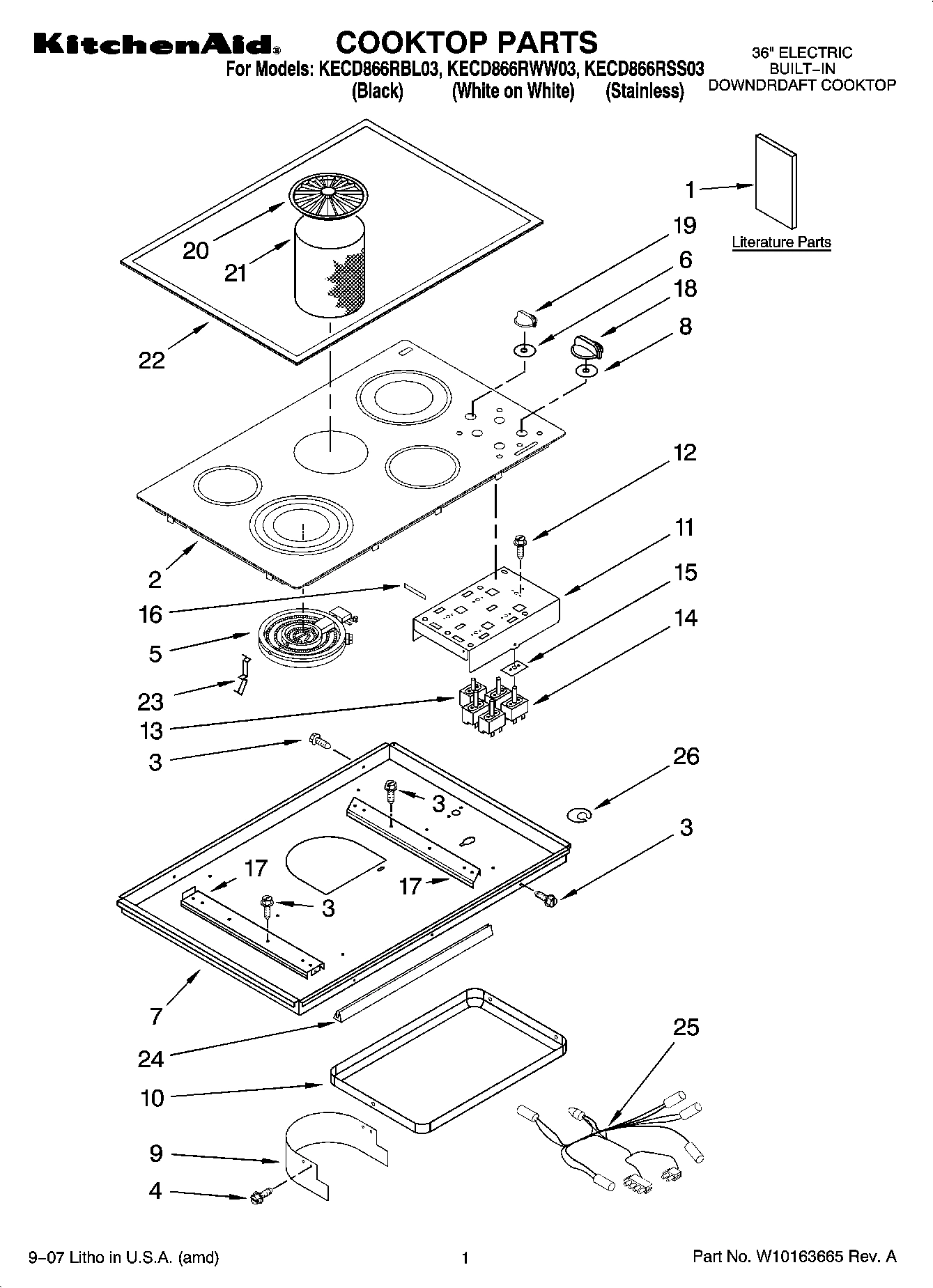 01 - COOKTOP PARTS