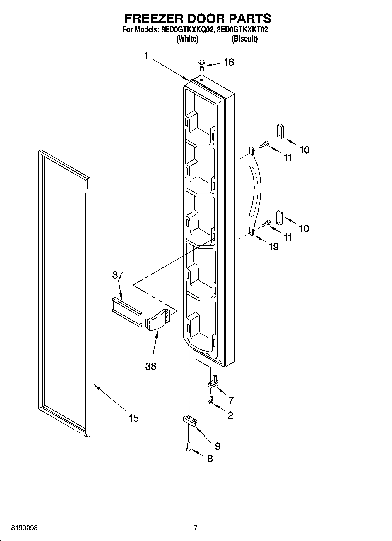 05 - FREEZER DOOR PARTS