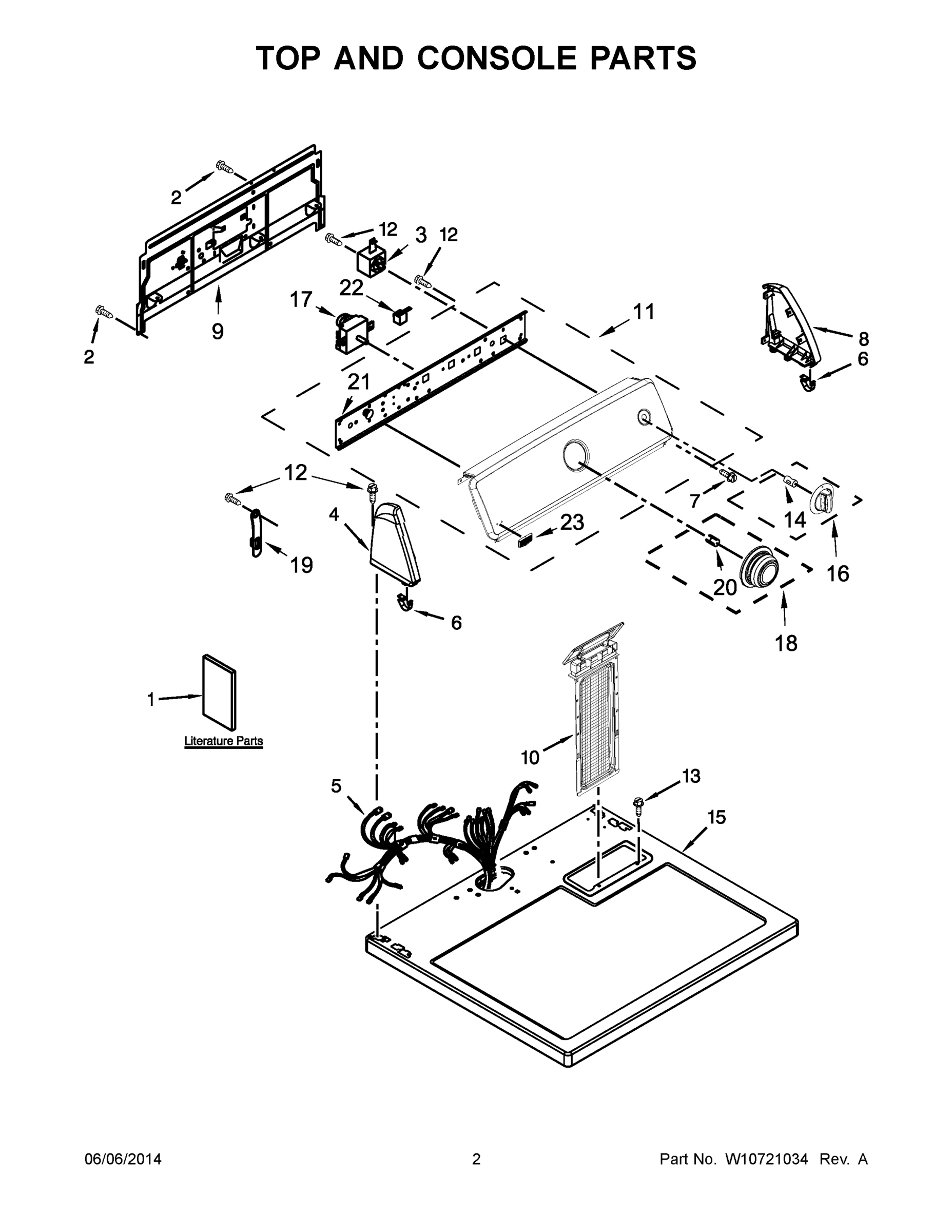 02 - TOP AND CONSOLE PARTS