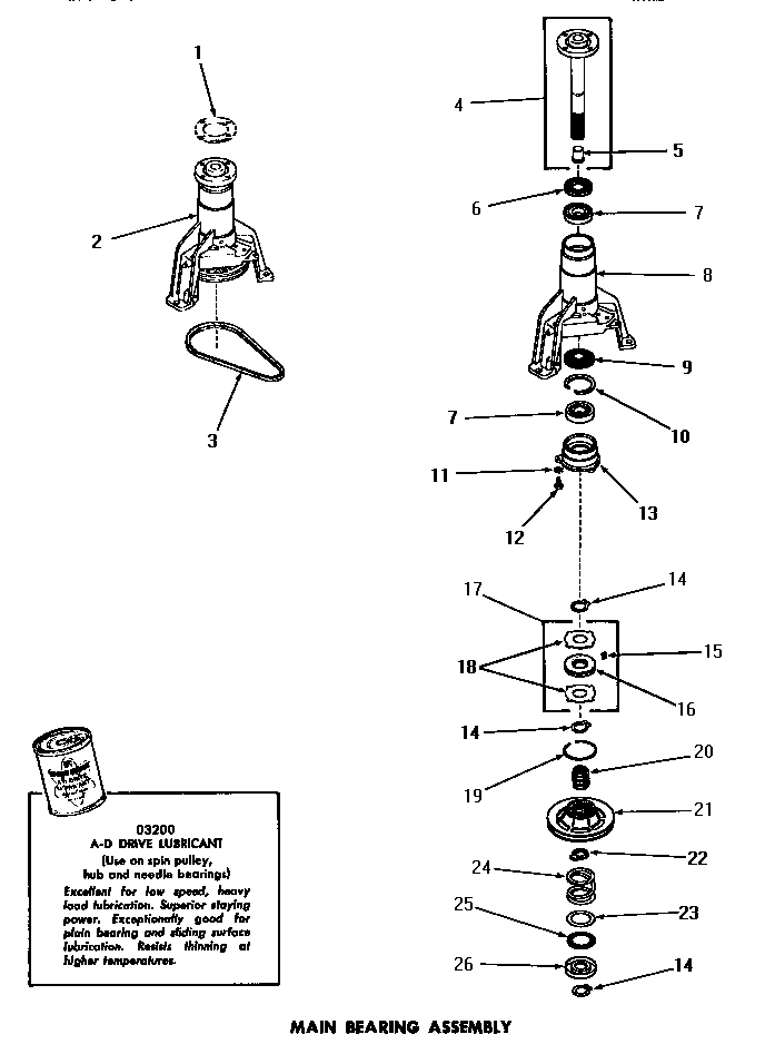 17 - MAIN BEARING ASSY