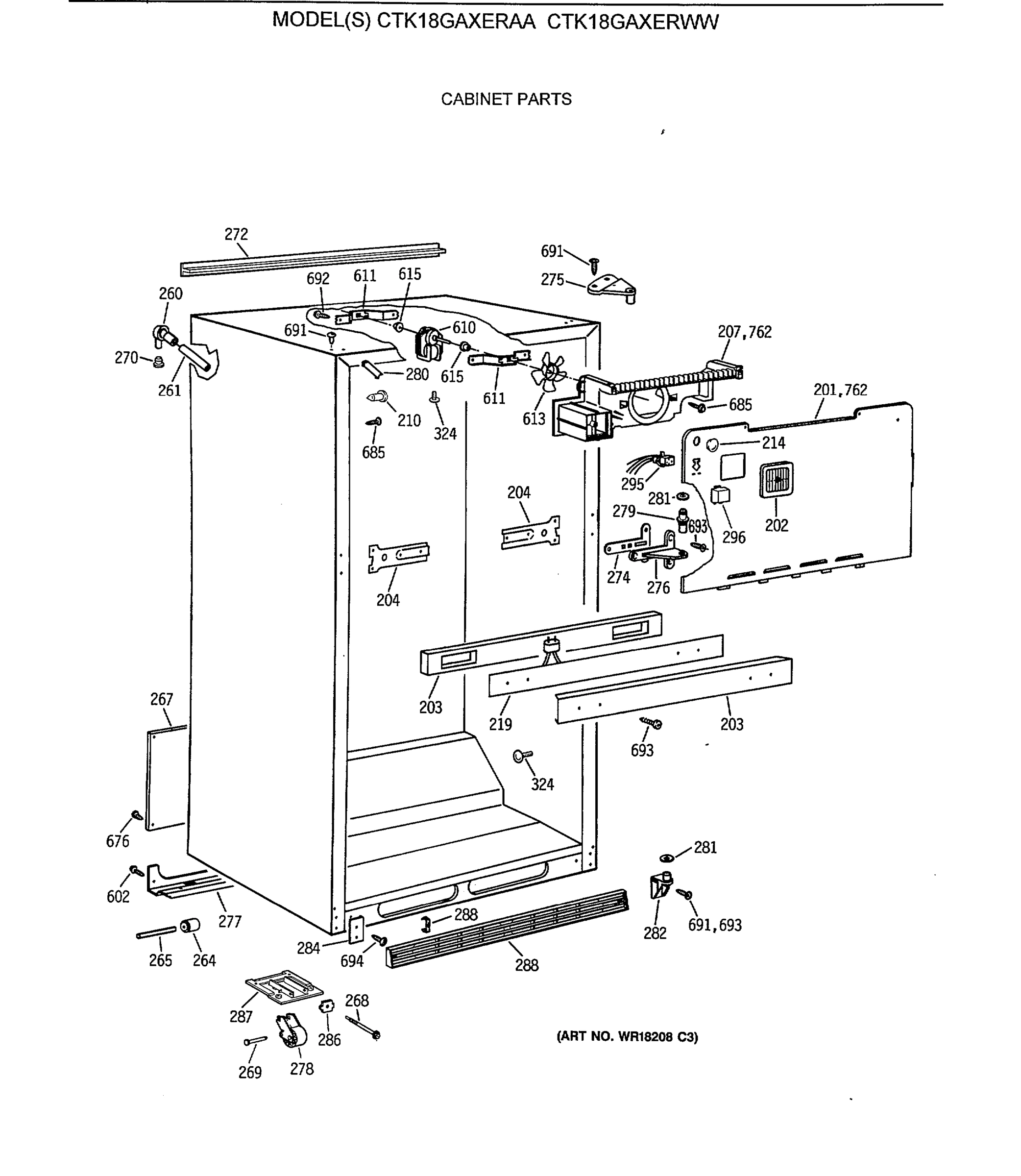 CABINET PARTS
