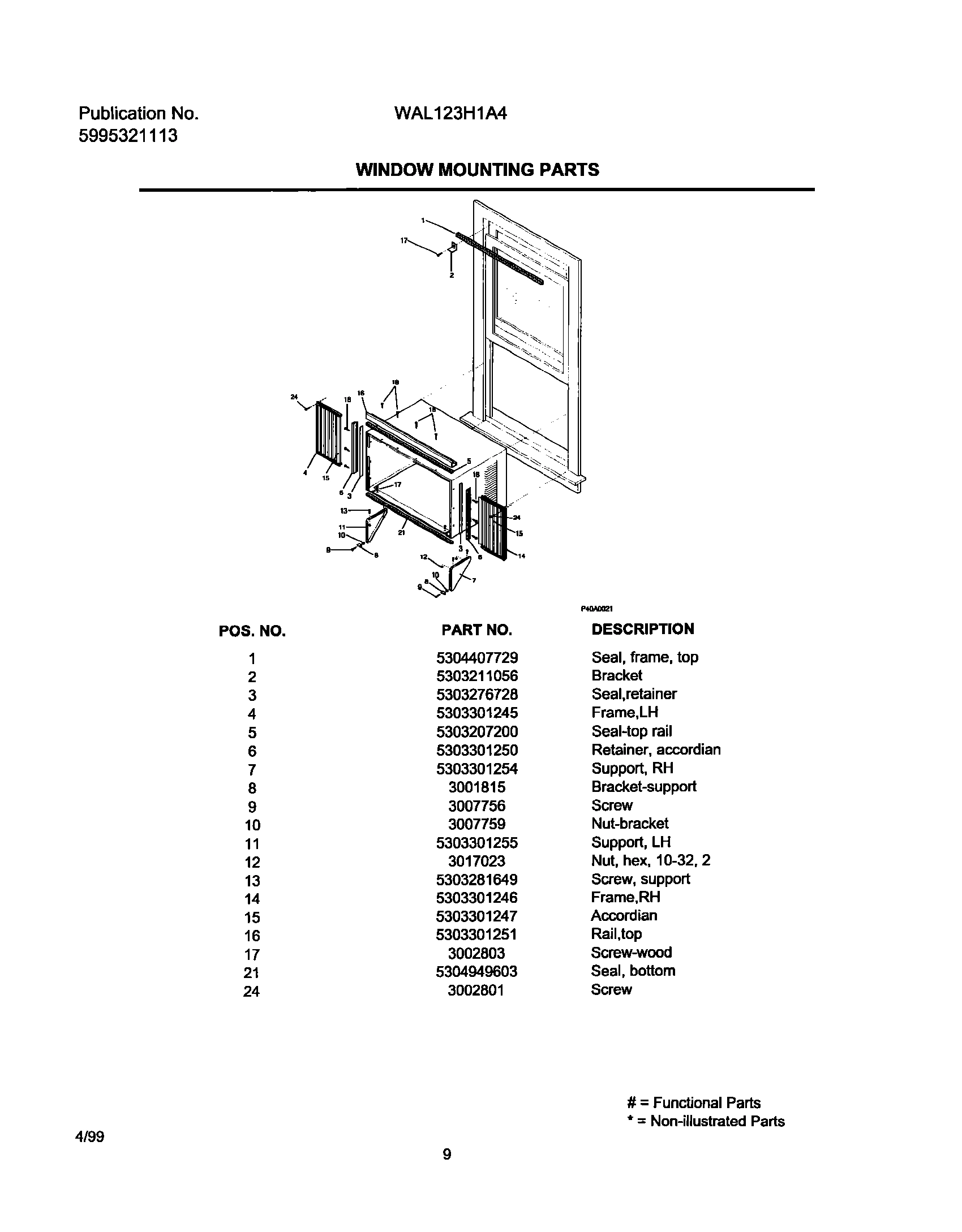09 - WINDOW MOUNTING PARTS