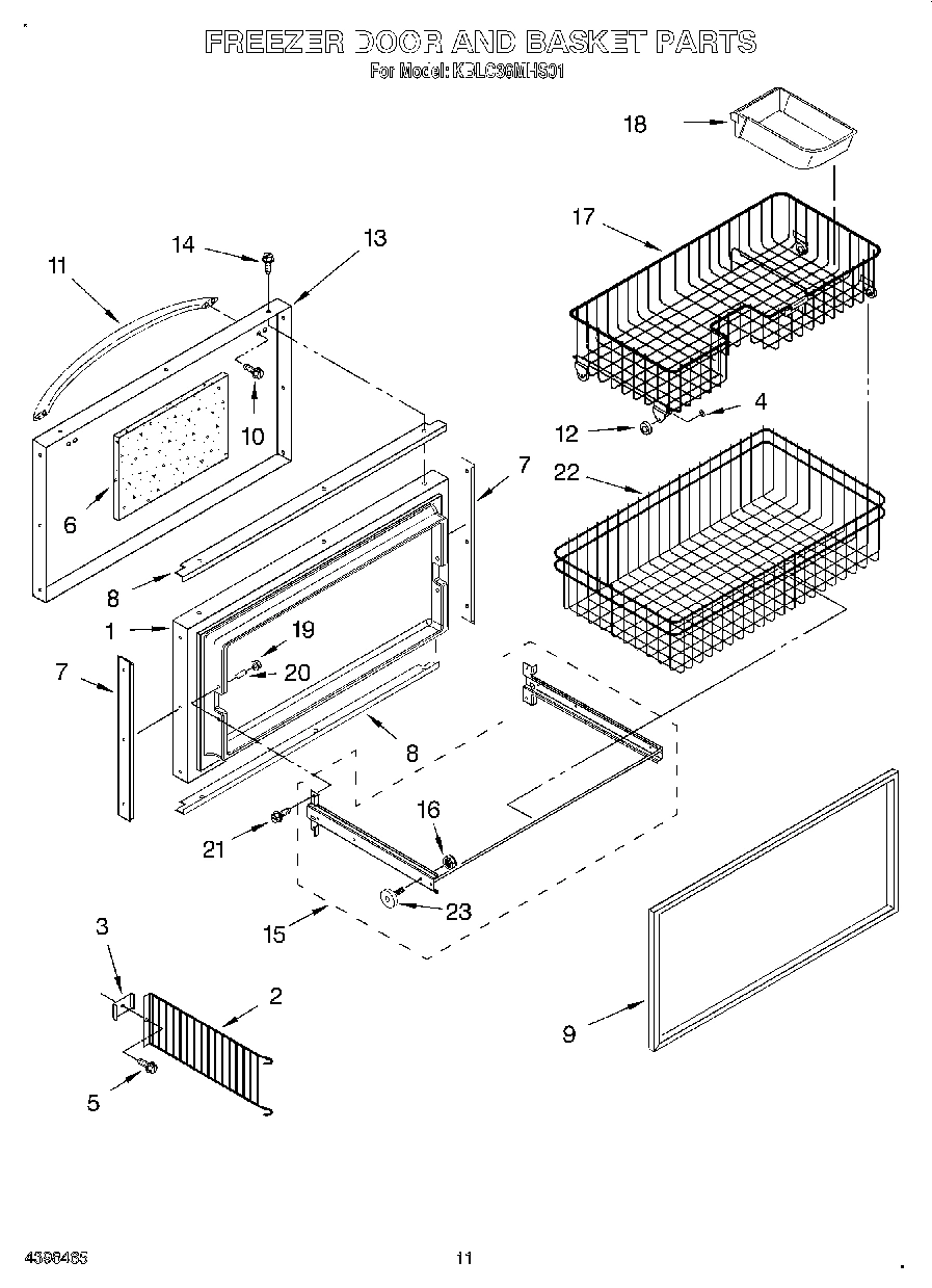 07 - FREEZER DOOR AND BASKET