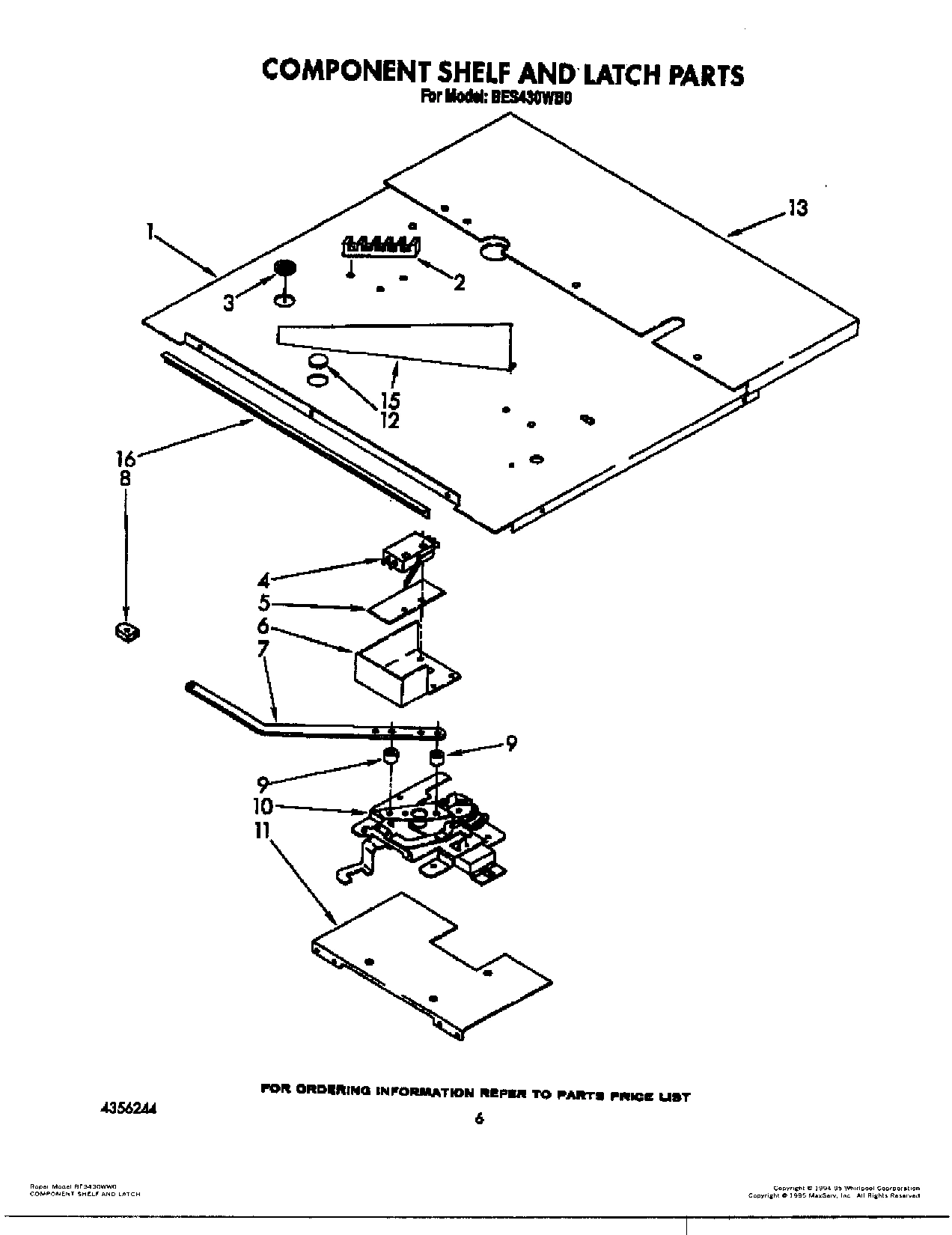 05 - COMPONENT SHELF AND LATCH