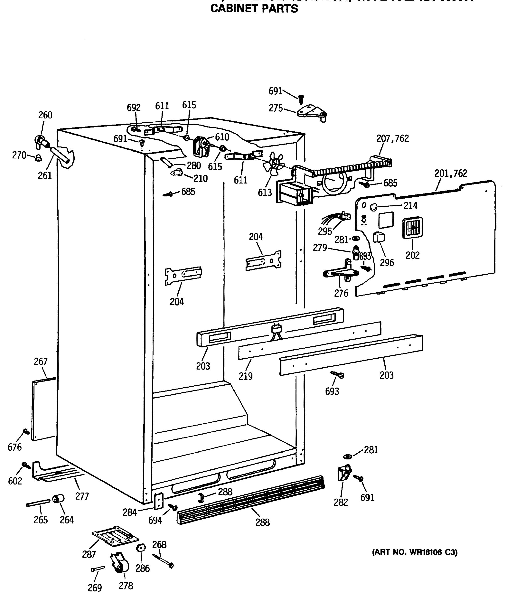 CABINET PARTS
