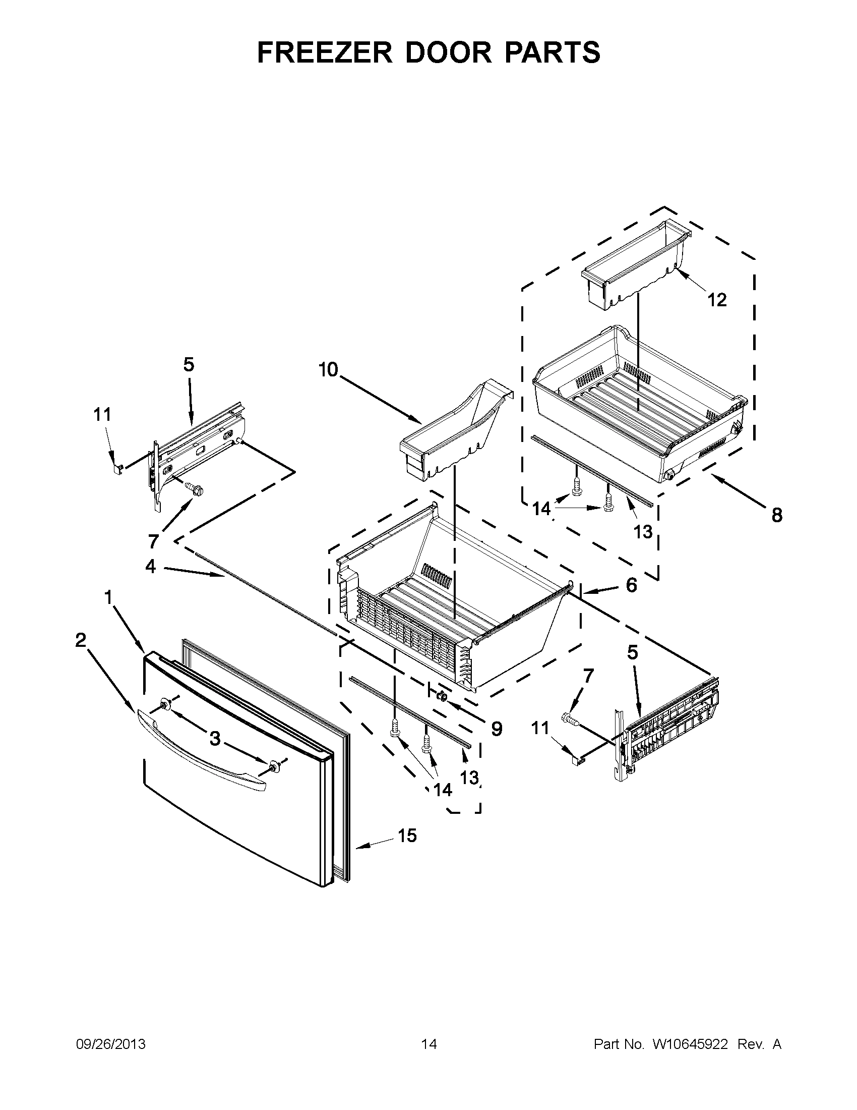 08 - FREEZER DOOR PARTS