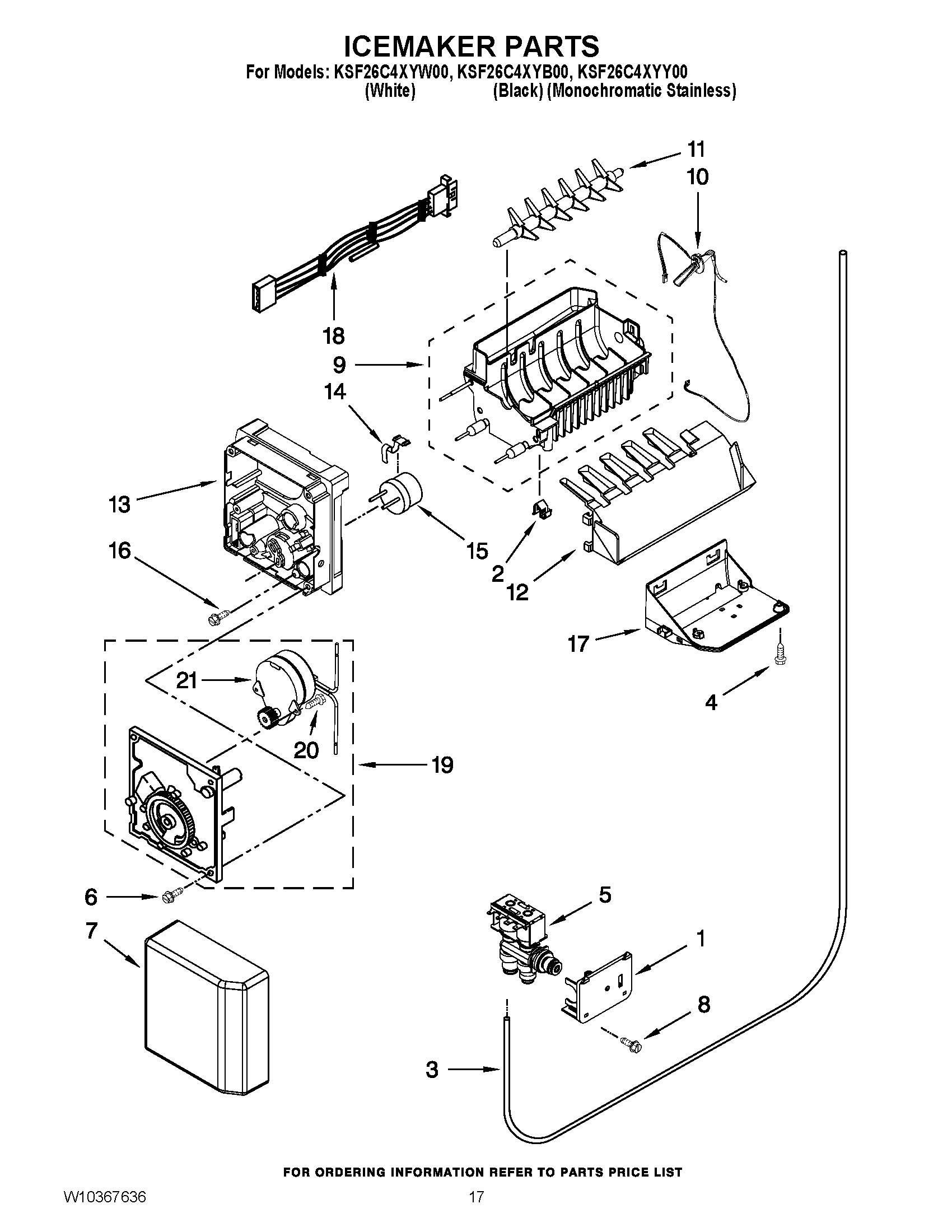 11 - ICEMAKER PARTS