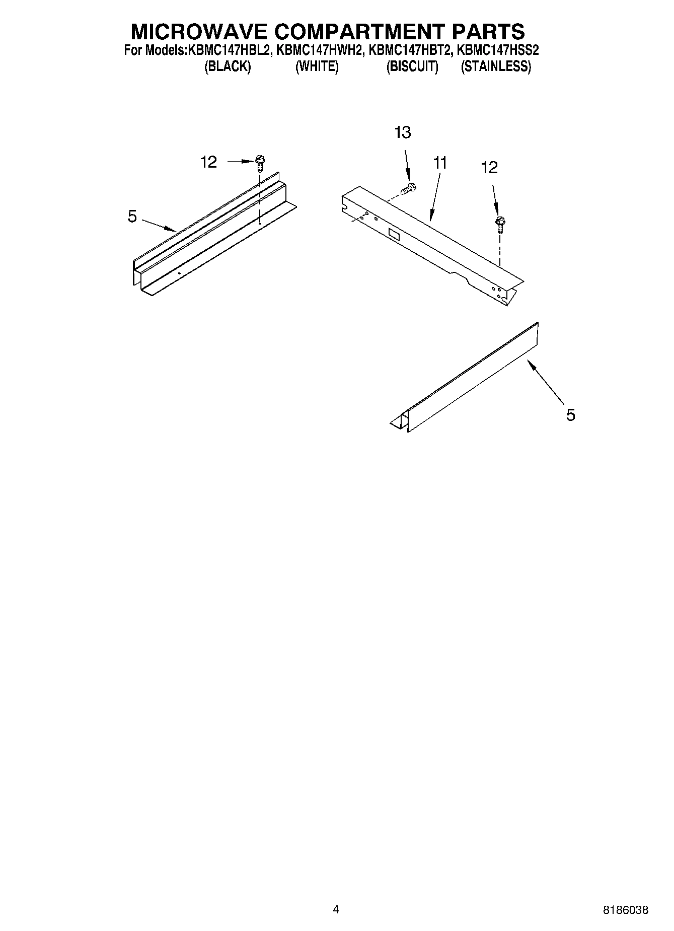 03 - MICROWAVE COMPARTMENT PARTS