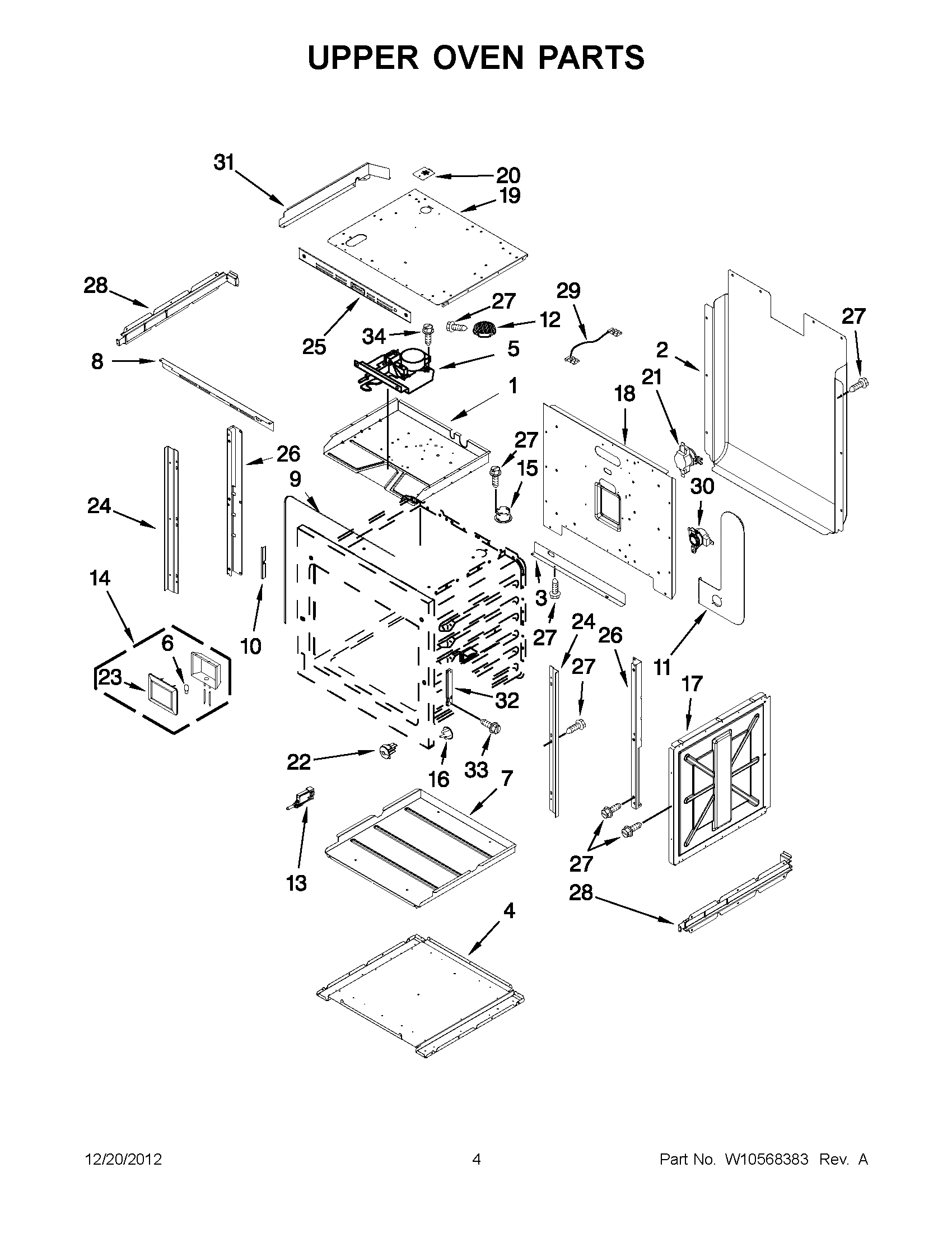 02 - UPPER OVEN PARTS