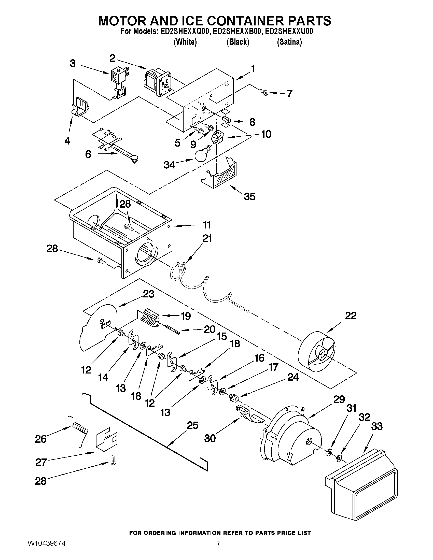 05 - MOTOR AND ICE CONTAINER PARTS