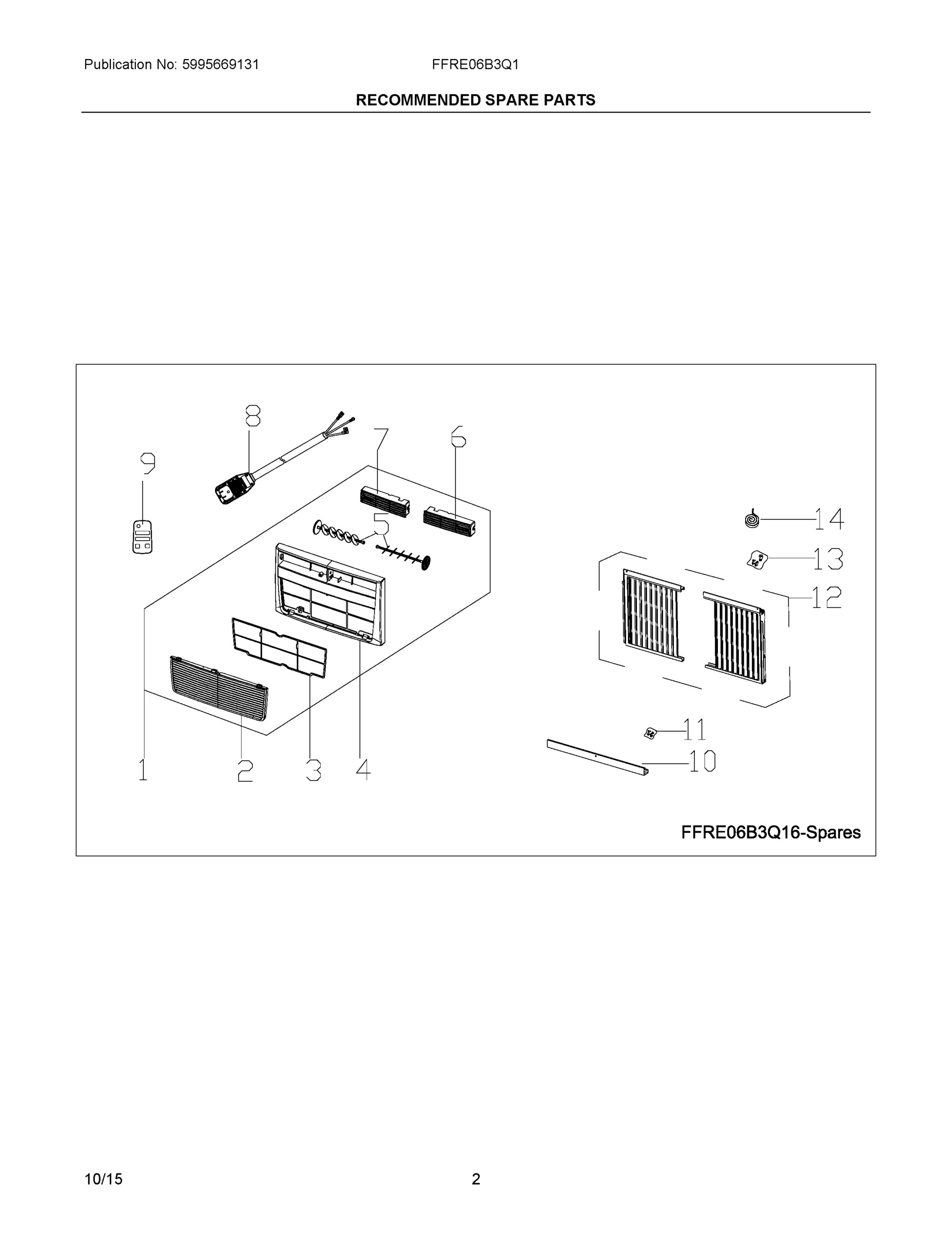 02 - RECOMMENDED SPARE PARTS