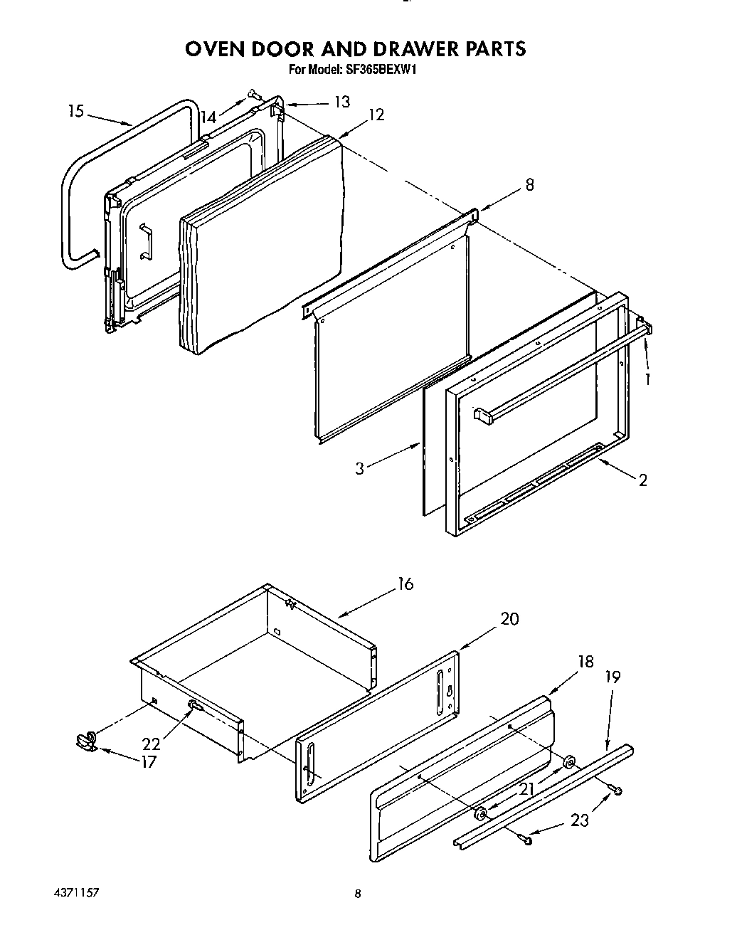 08 - OVEN DOOR AND DRAWER