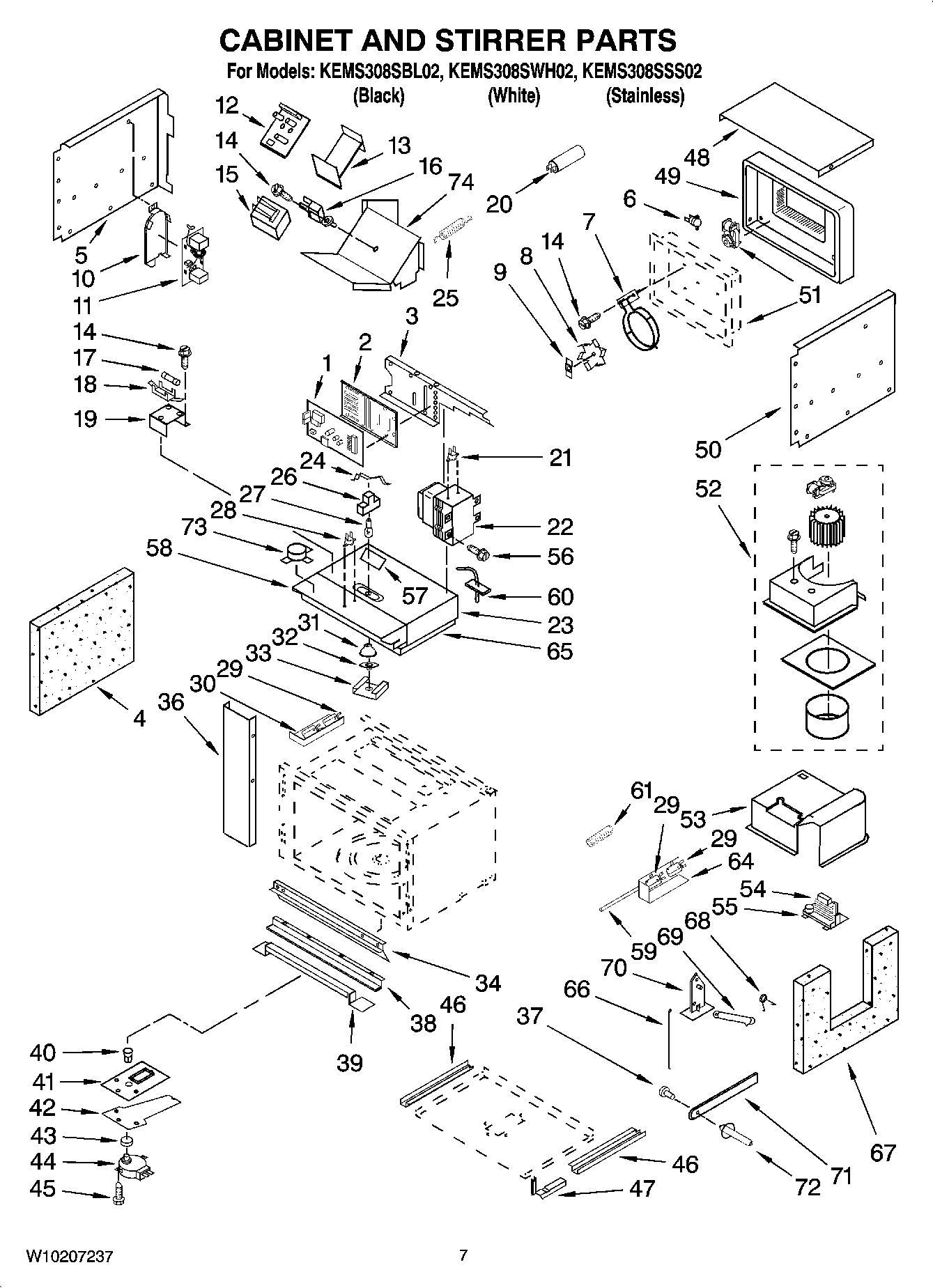06 - CABINET AND STIRRER PARTS