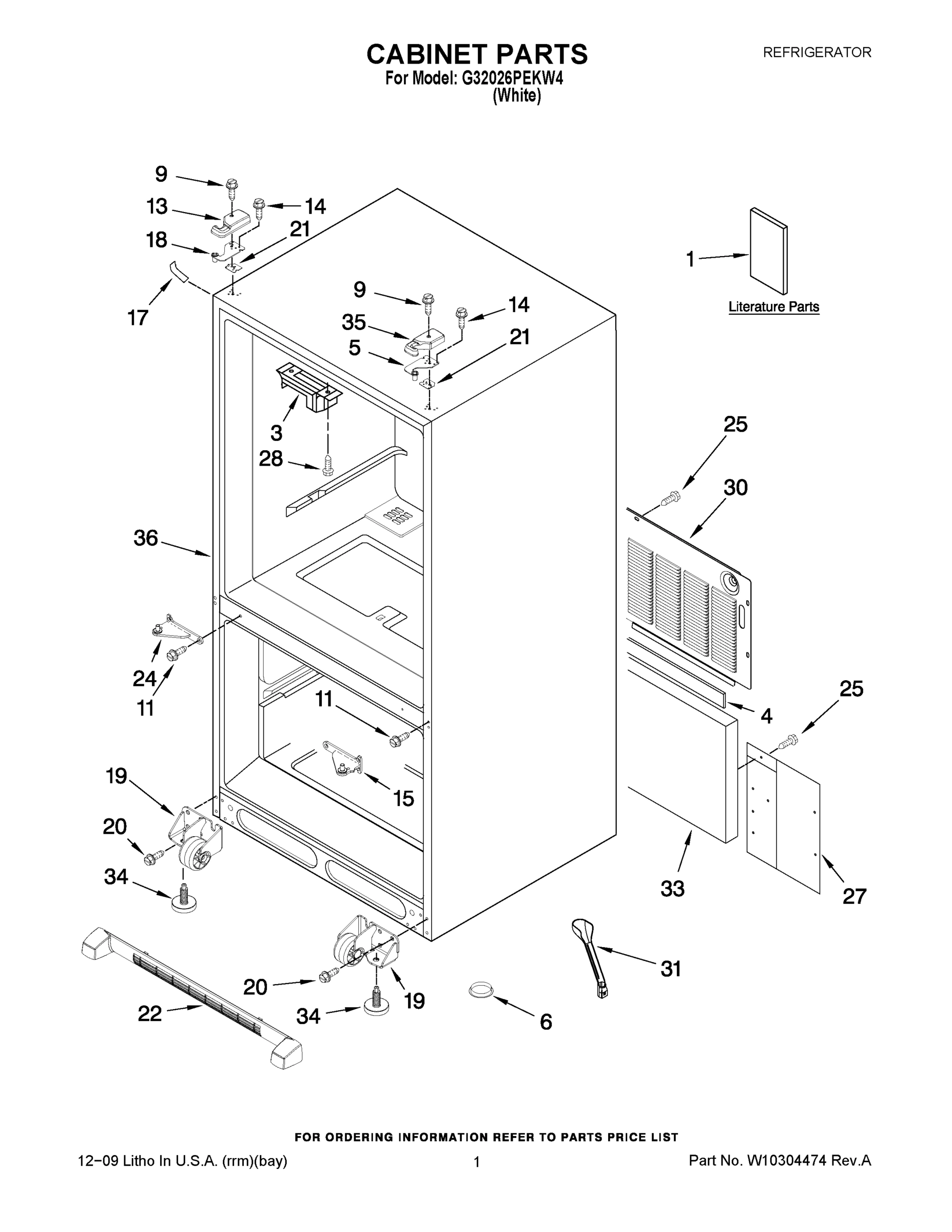 01 - CABINET PARTS