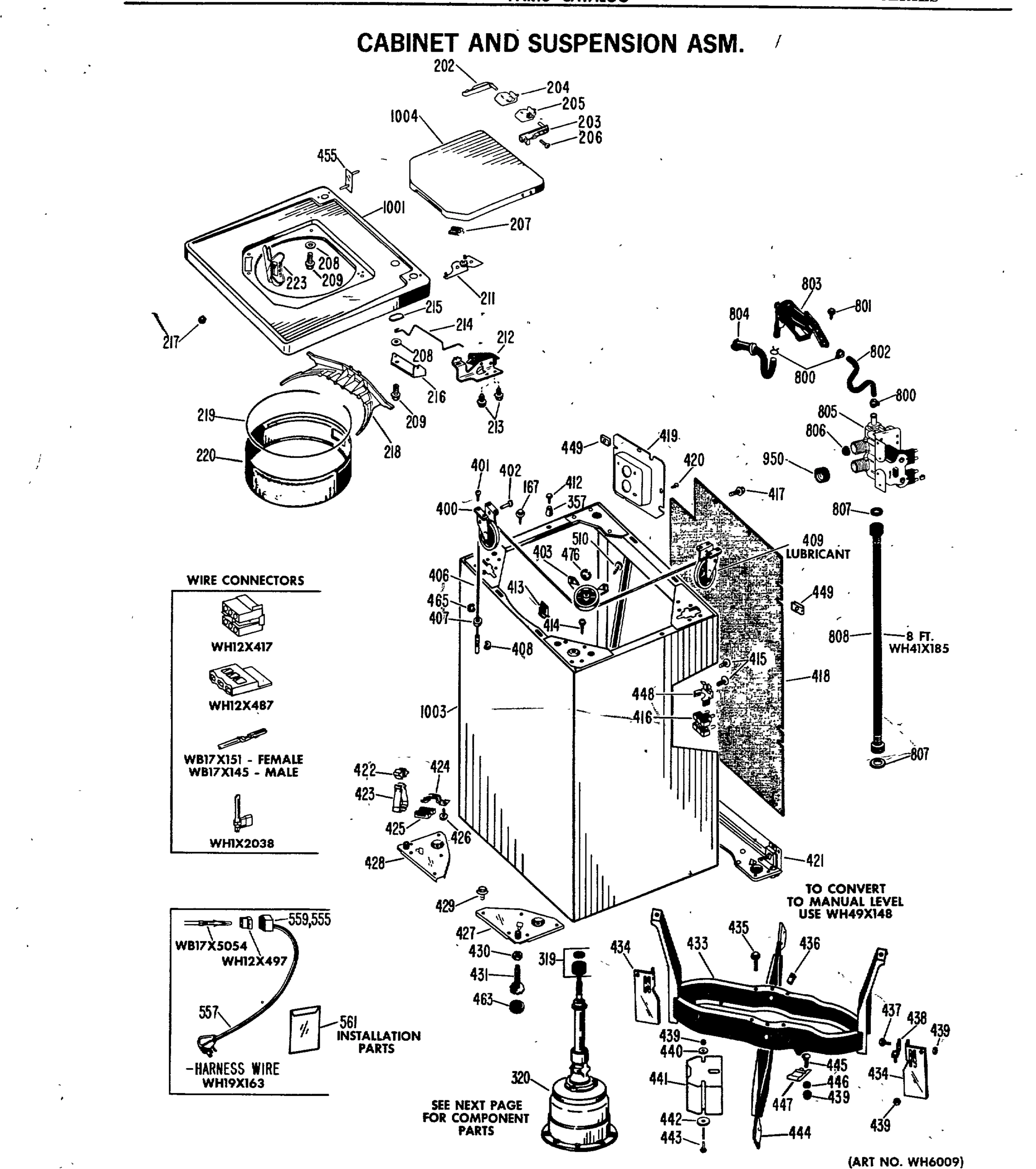CABINET AND SUSPENSION ASM.