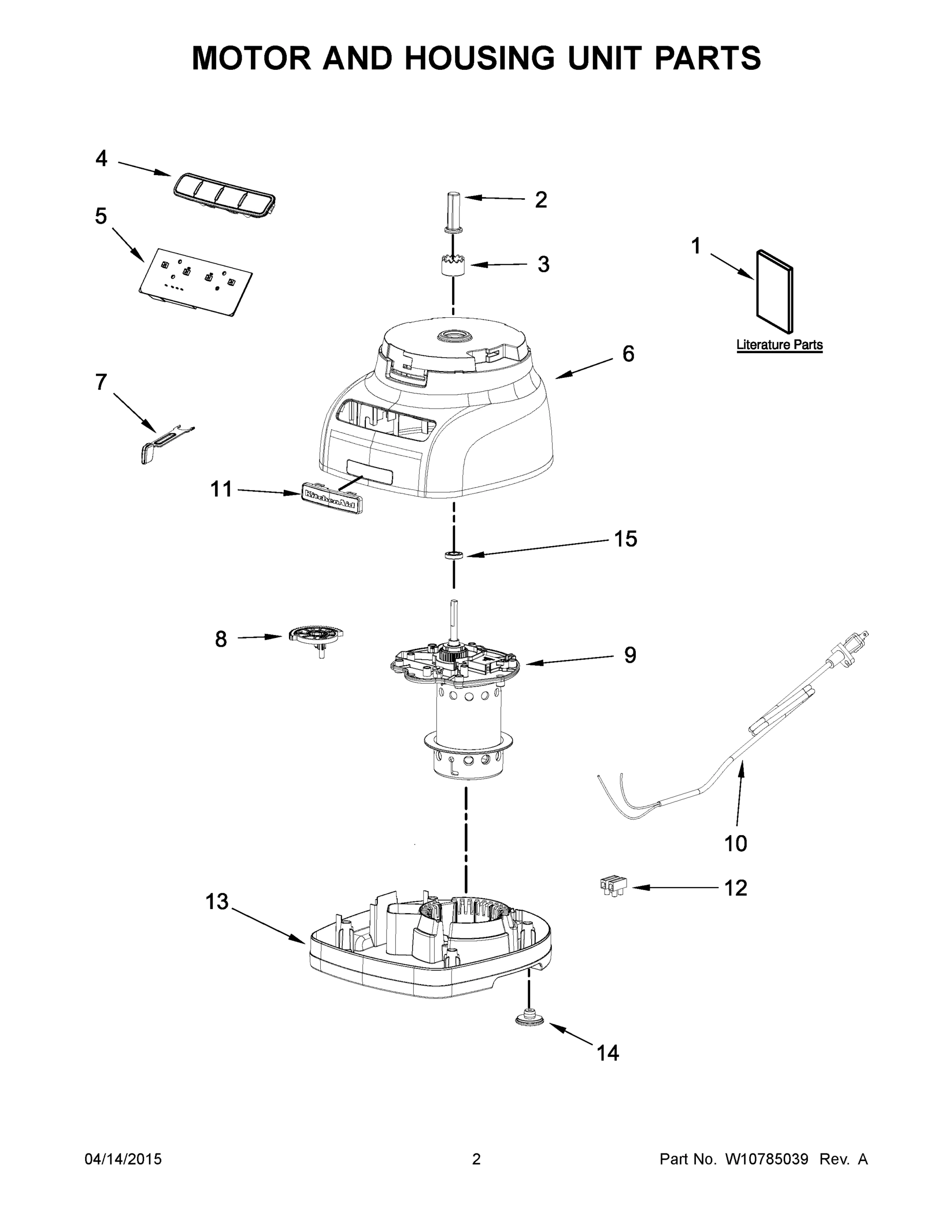 02 - MOTOR AND HOUSING UNIT PARTS