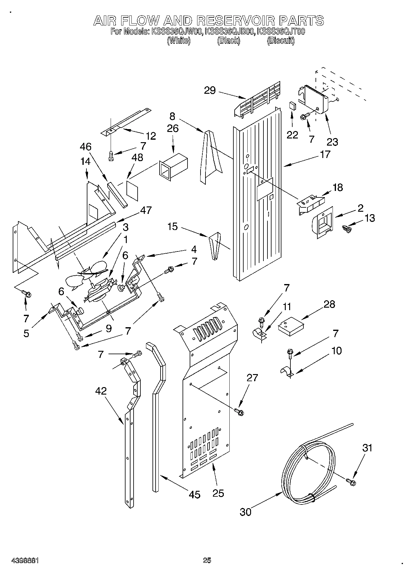 16 - AIR FLOW AND RESERVOIR