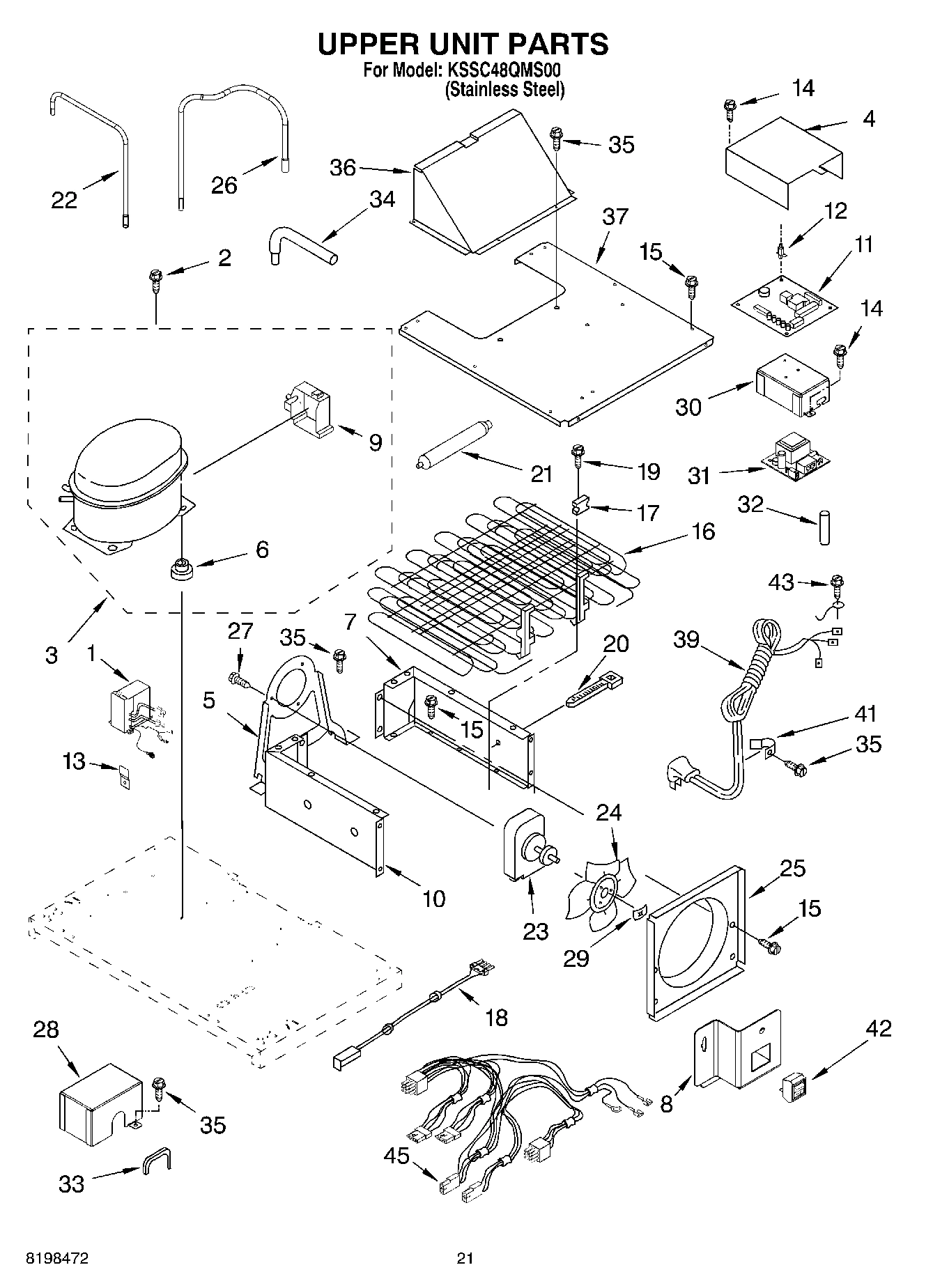 13 - UPPER UNIT PARTS