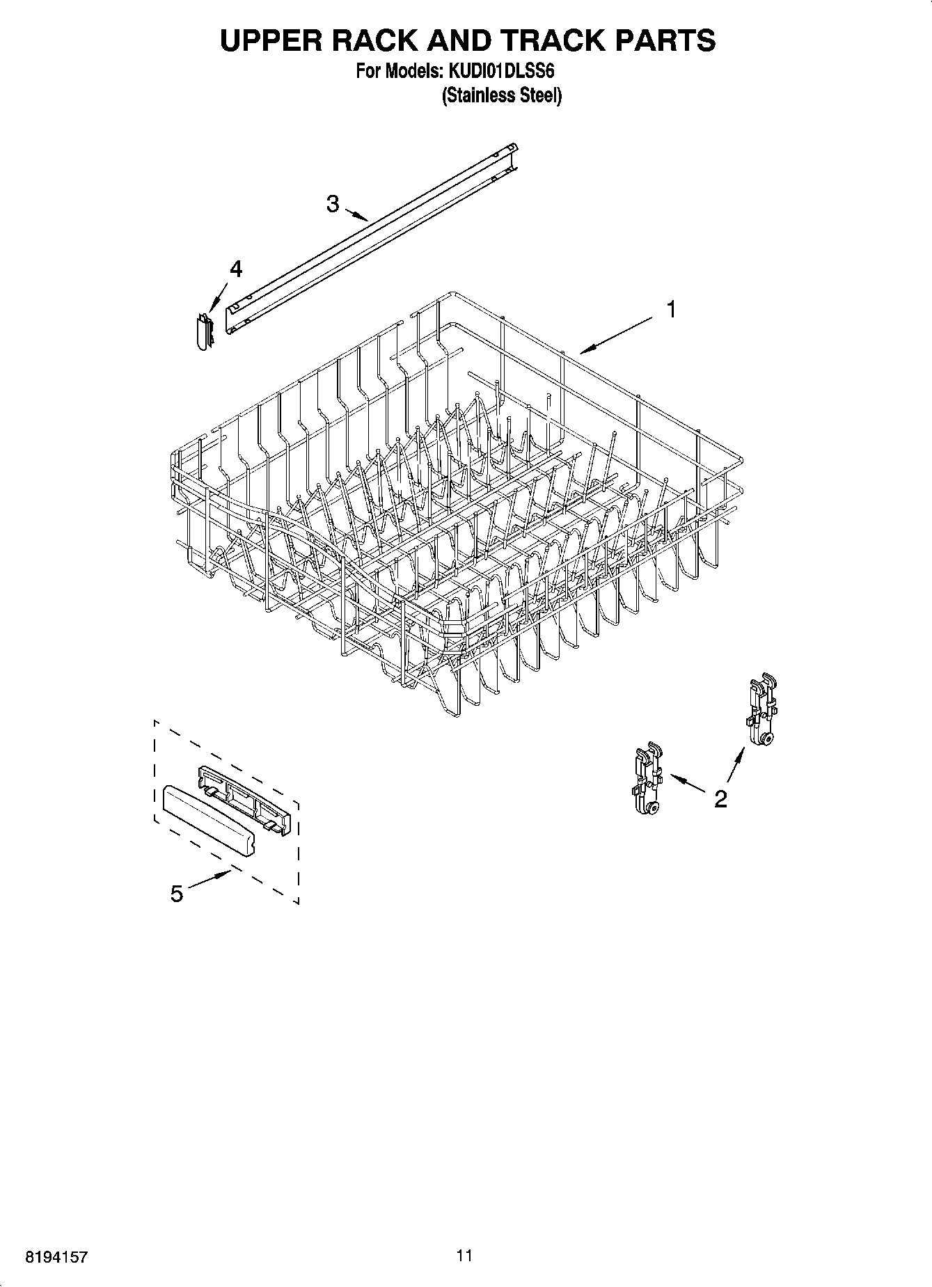 09 - UPPER RACK AND TRACK PARTS