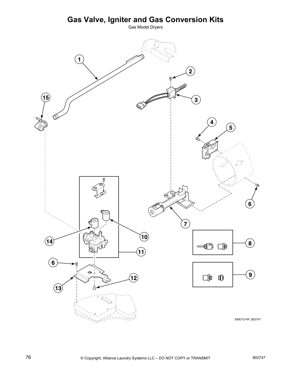Gas Valve, Igniter and Gas Conversion Kits