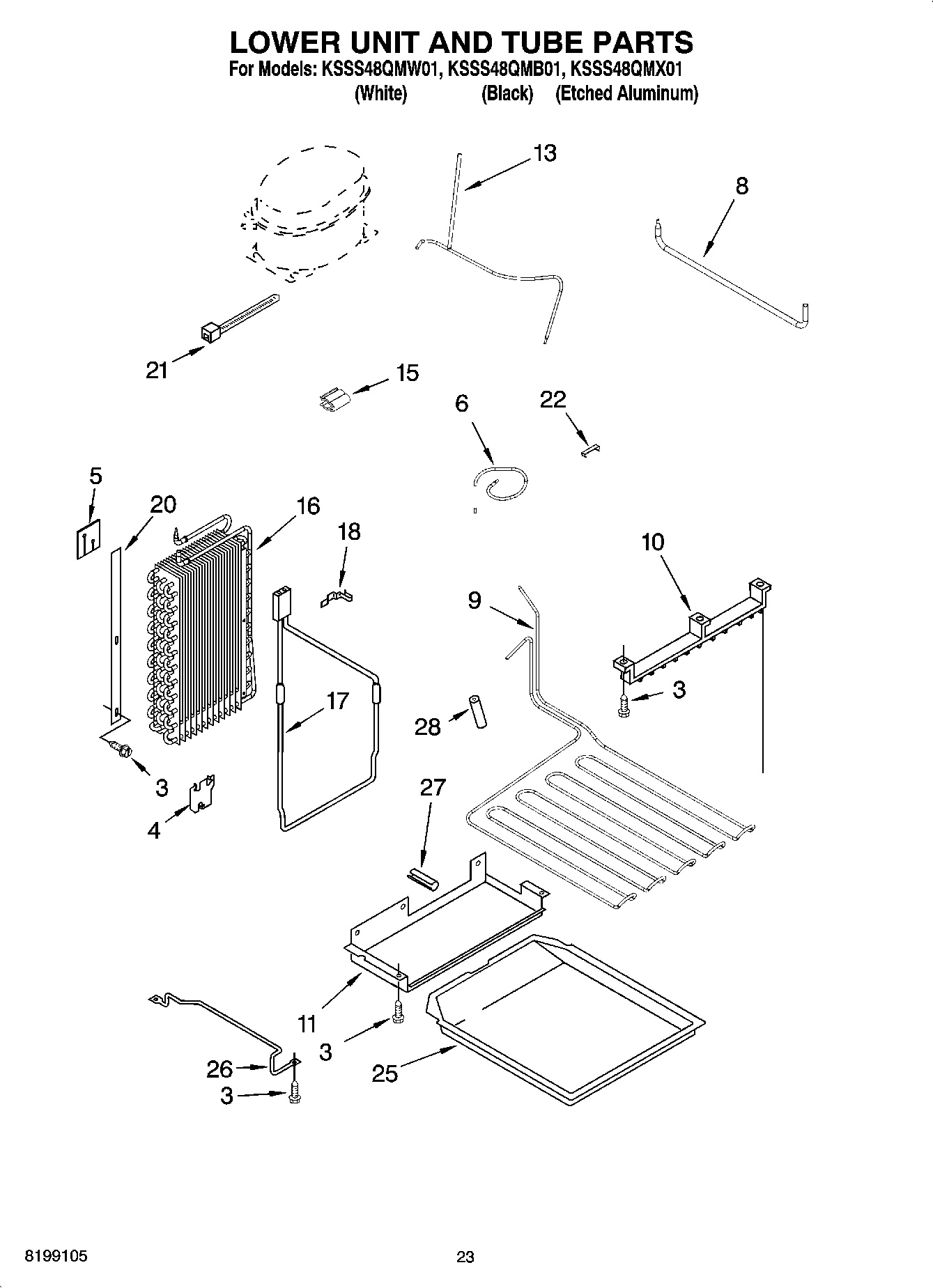 14 - LOWER UNIT AND TUBE PARTS