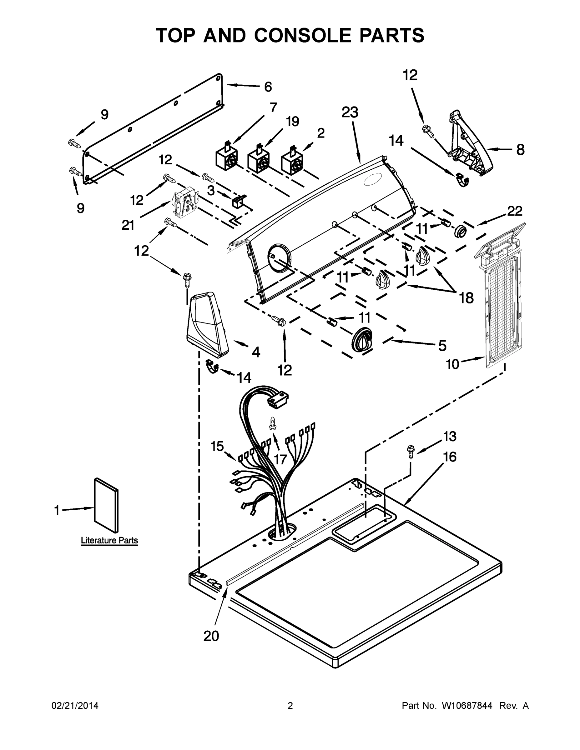 02 - TOP AND CONSOLE PARTS
