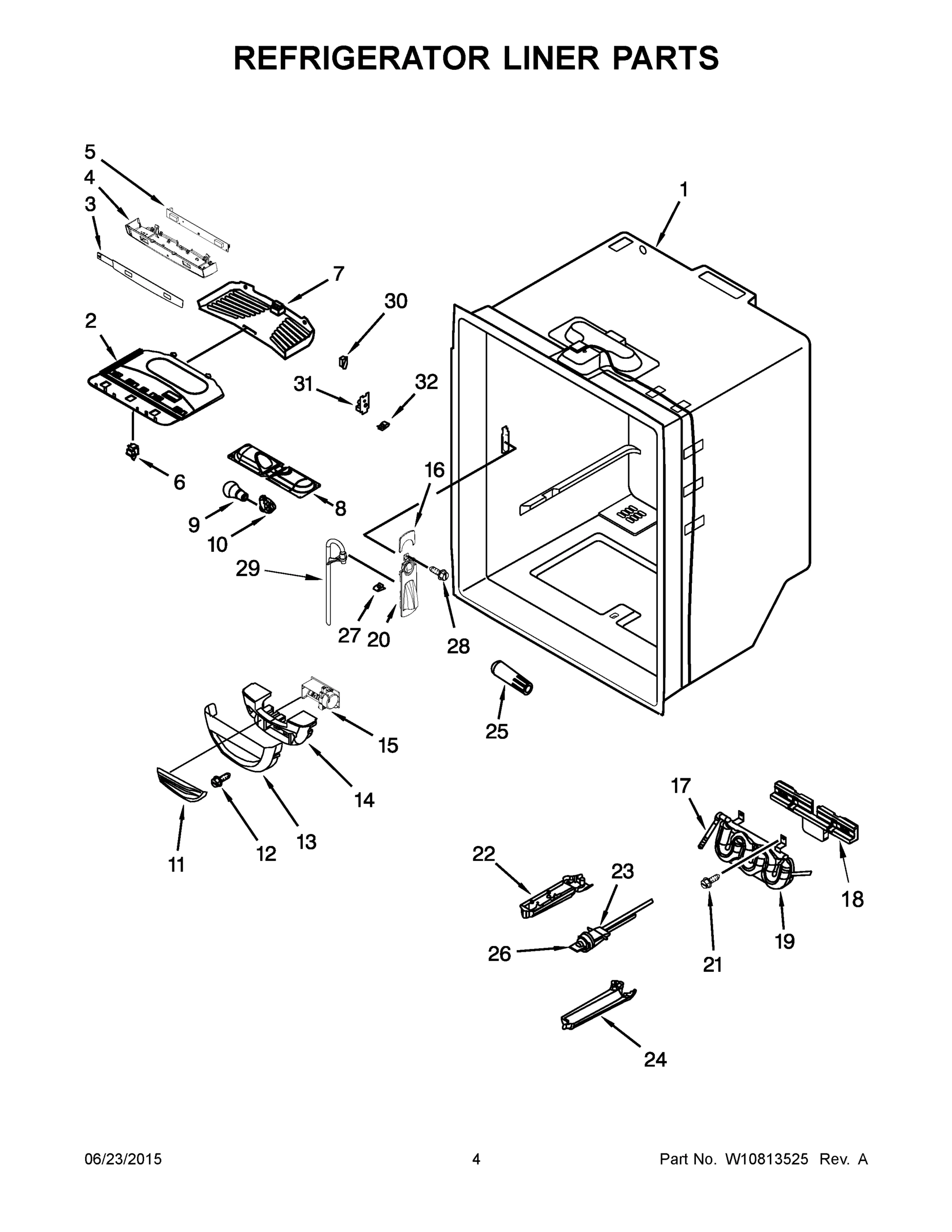 03 - REFRIGERATOR LINER PARTS