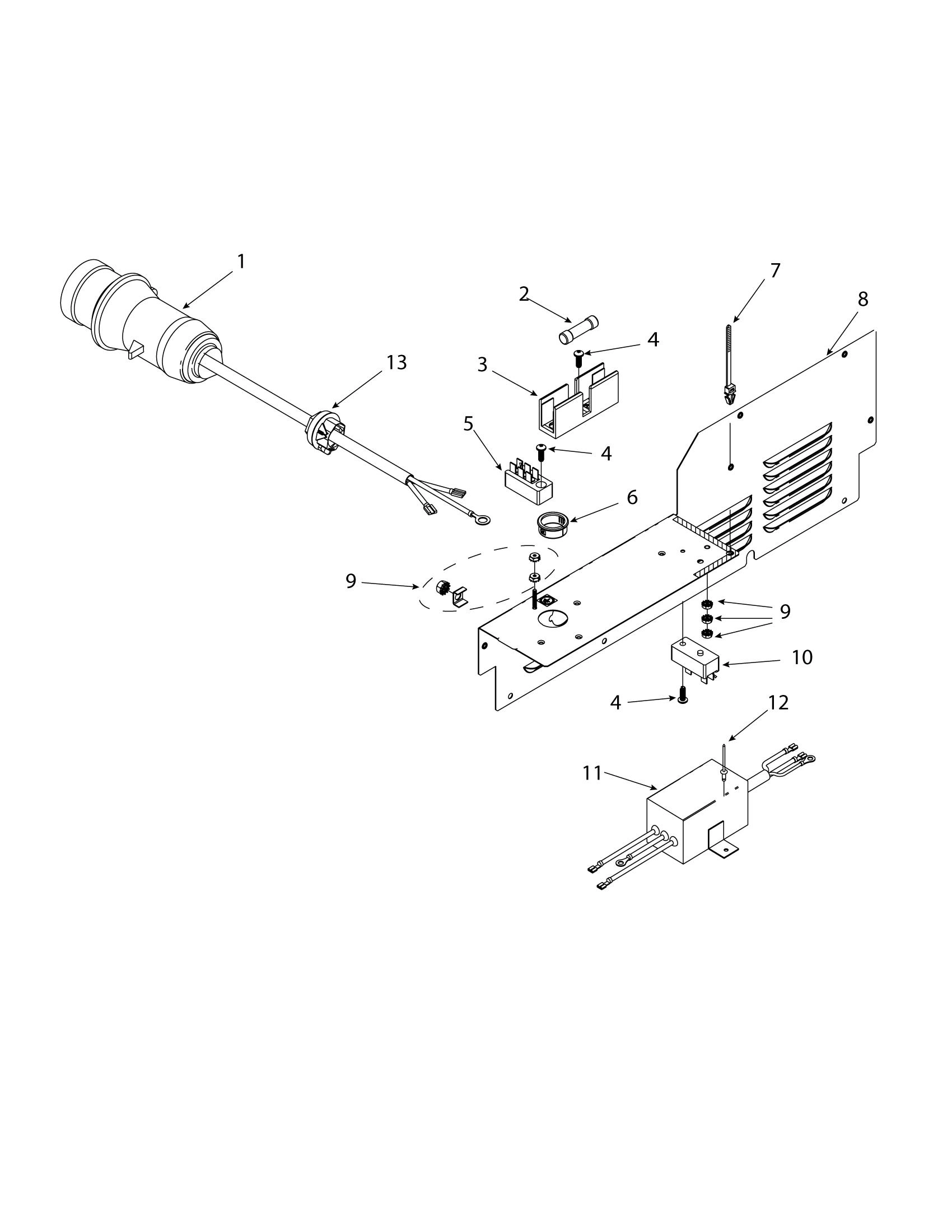 LOWER ACCESS PANEL / POWER CORD / FUSE