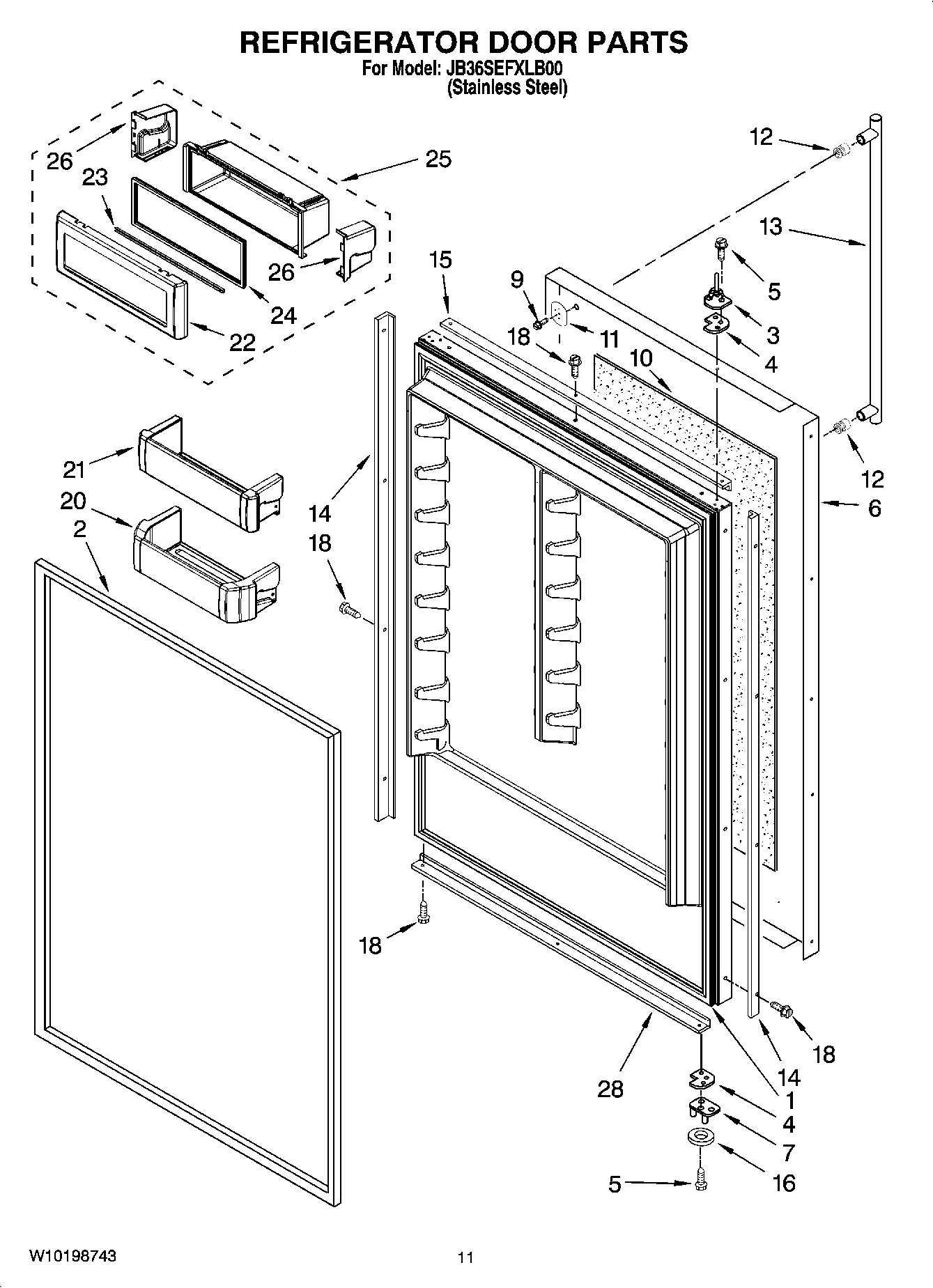 07 - REFRIGERATOR DOOR PARTS