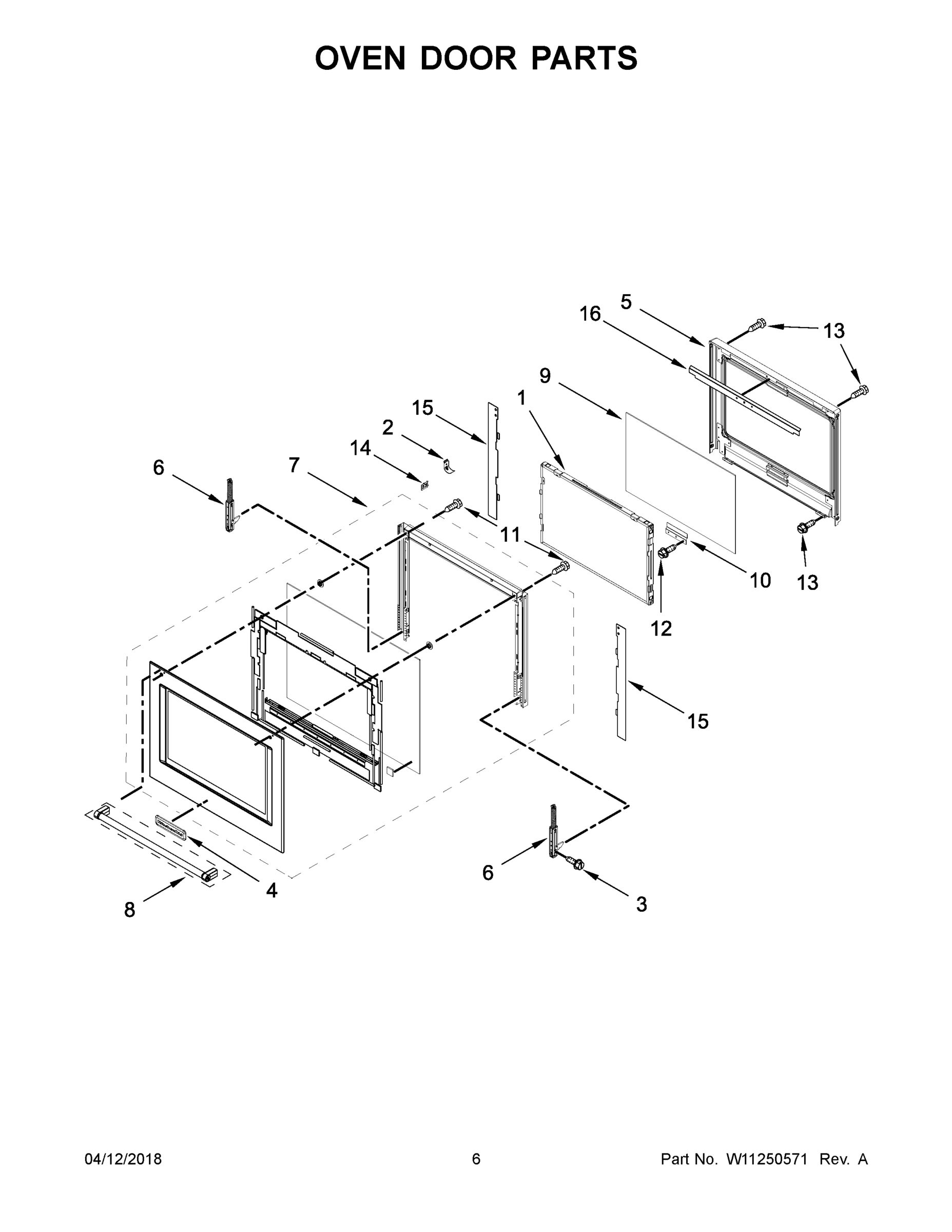 04 - OVEN DOOR PARTS