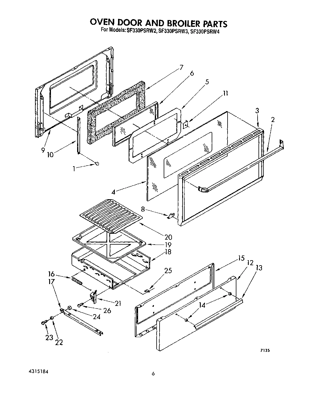 05 - OVEN DOOR AND BROILER