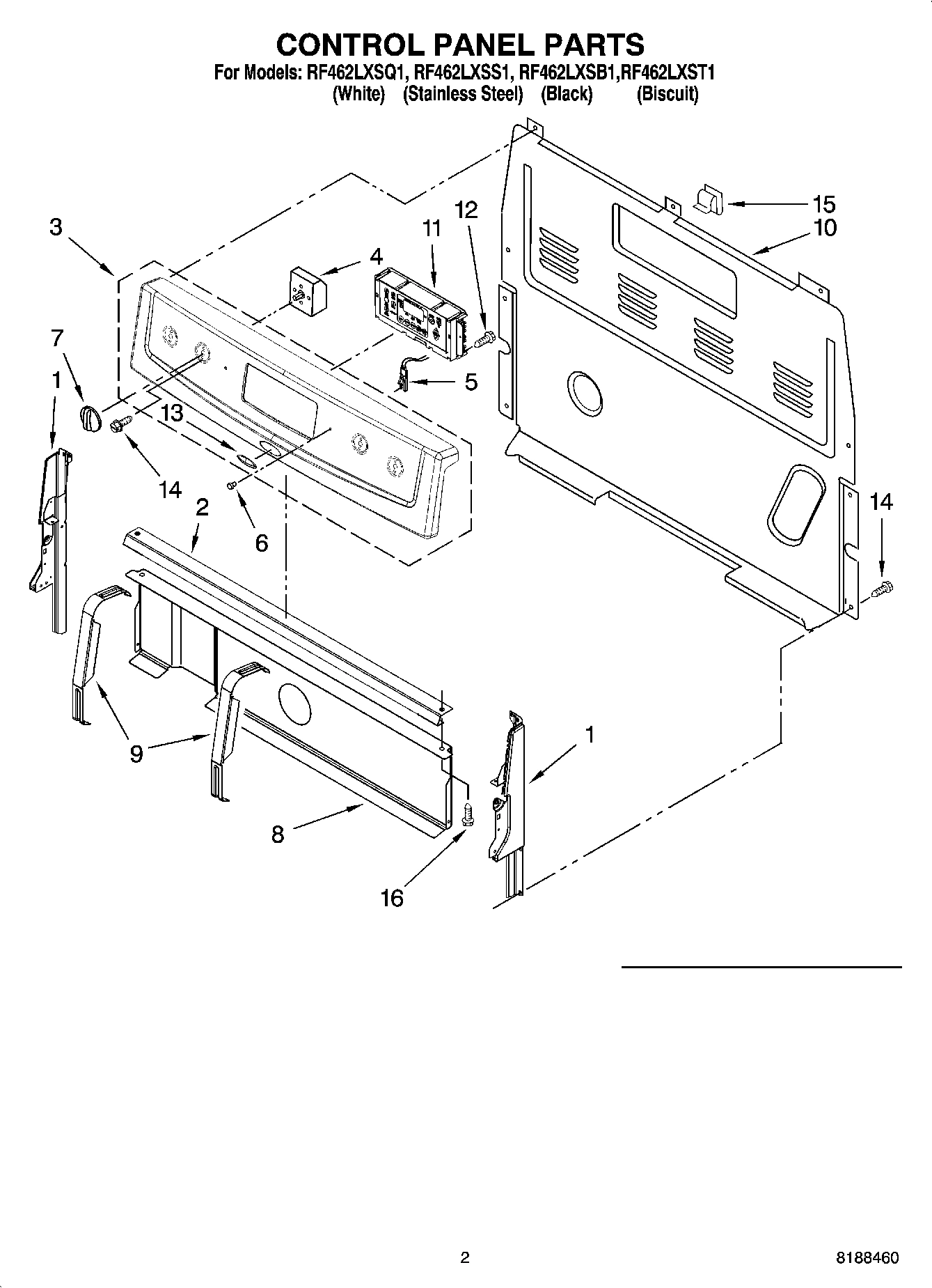 02 - CONTROL PANEL PARTS