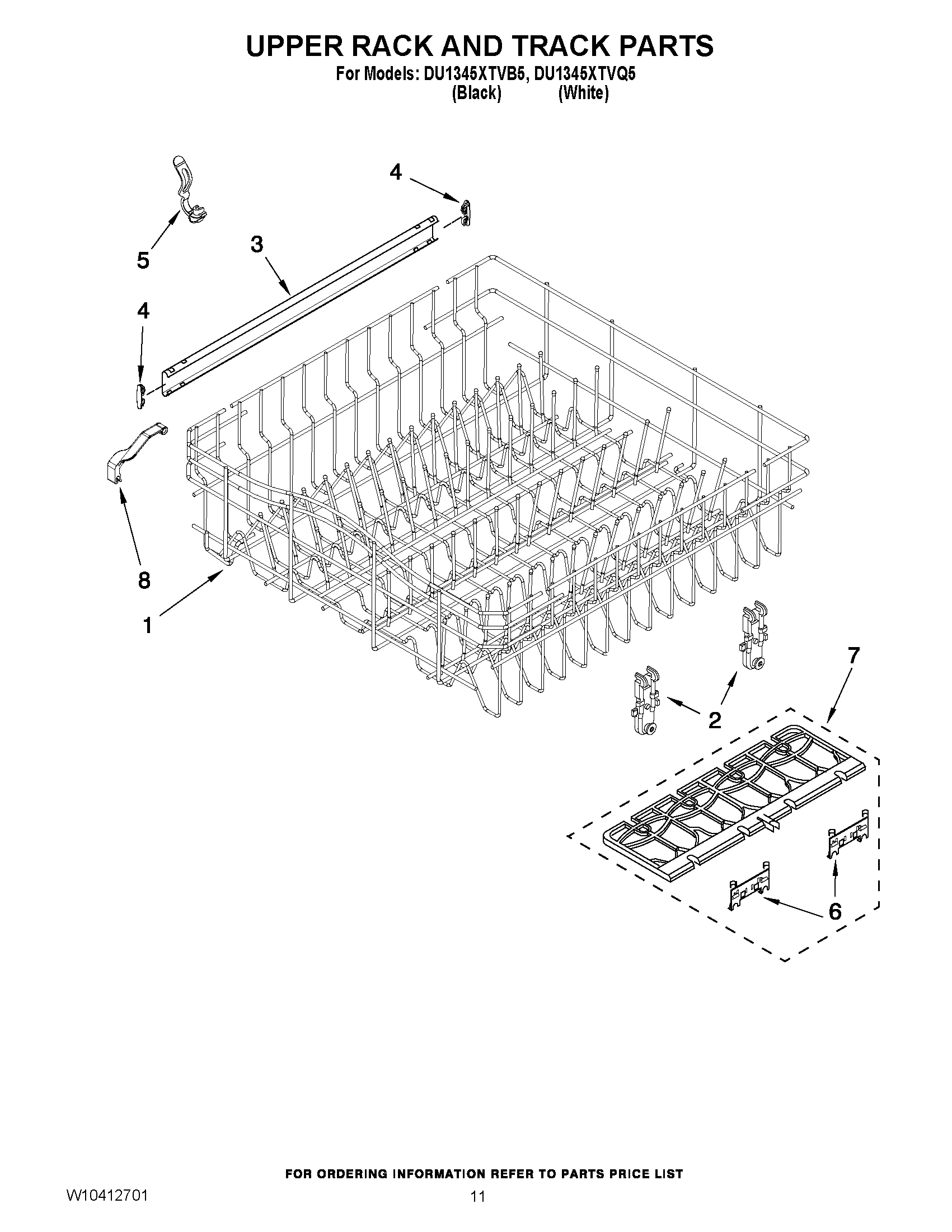 09 - UPPER RACK AND TRACK PARTS