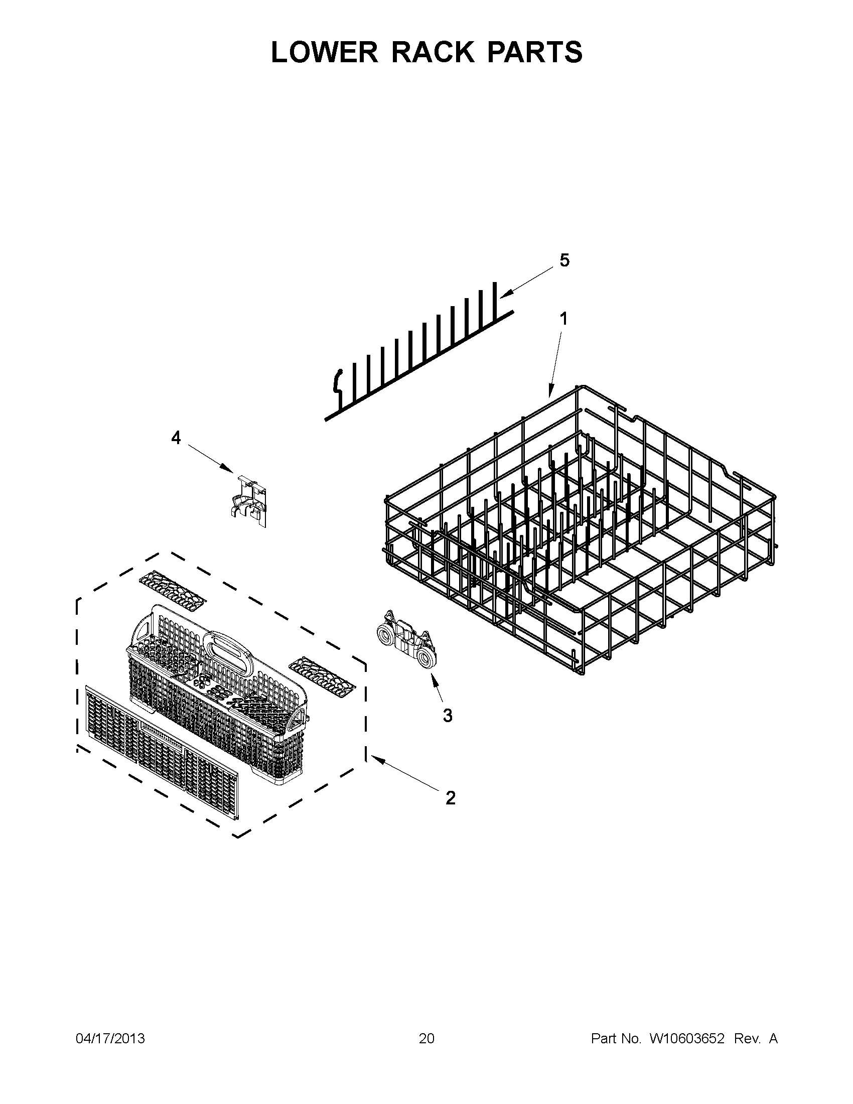 10 - LOWER RACK PARTS