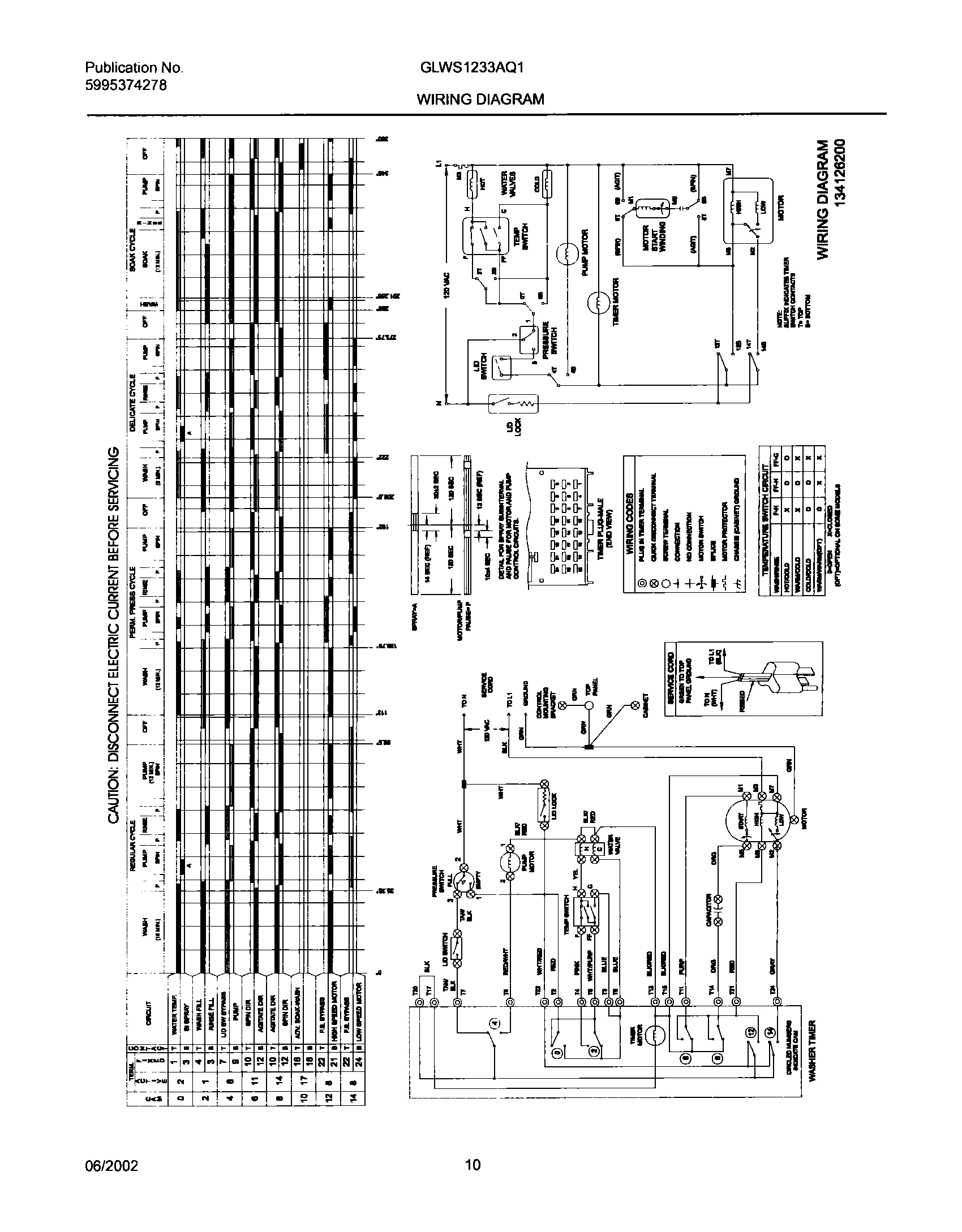 10 - 134126200 WIRING DIAGRAM