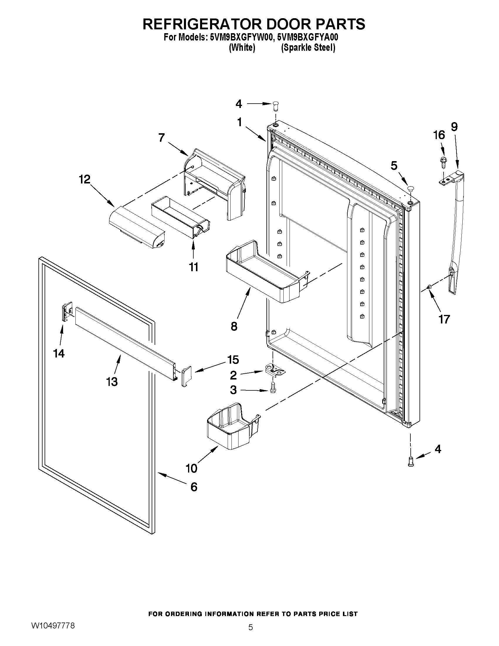 03 - REFRIGERATOR DOOR PARTS
