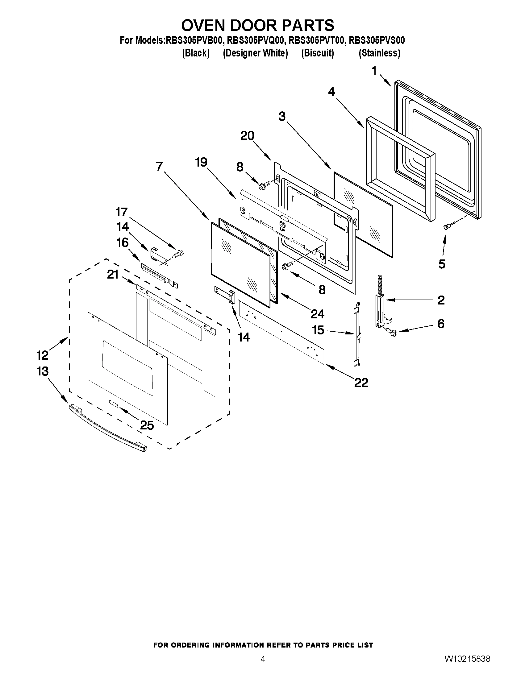 03 - OVEN DOOR PARTS