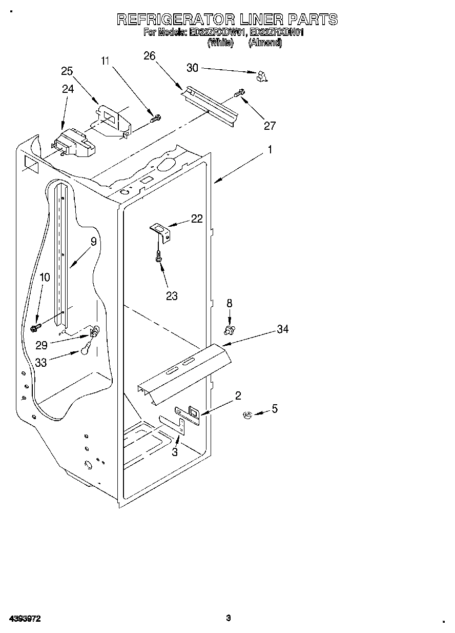 02 - REFRIGERATOR LINER