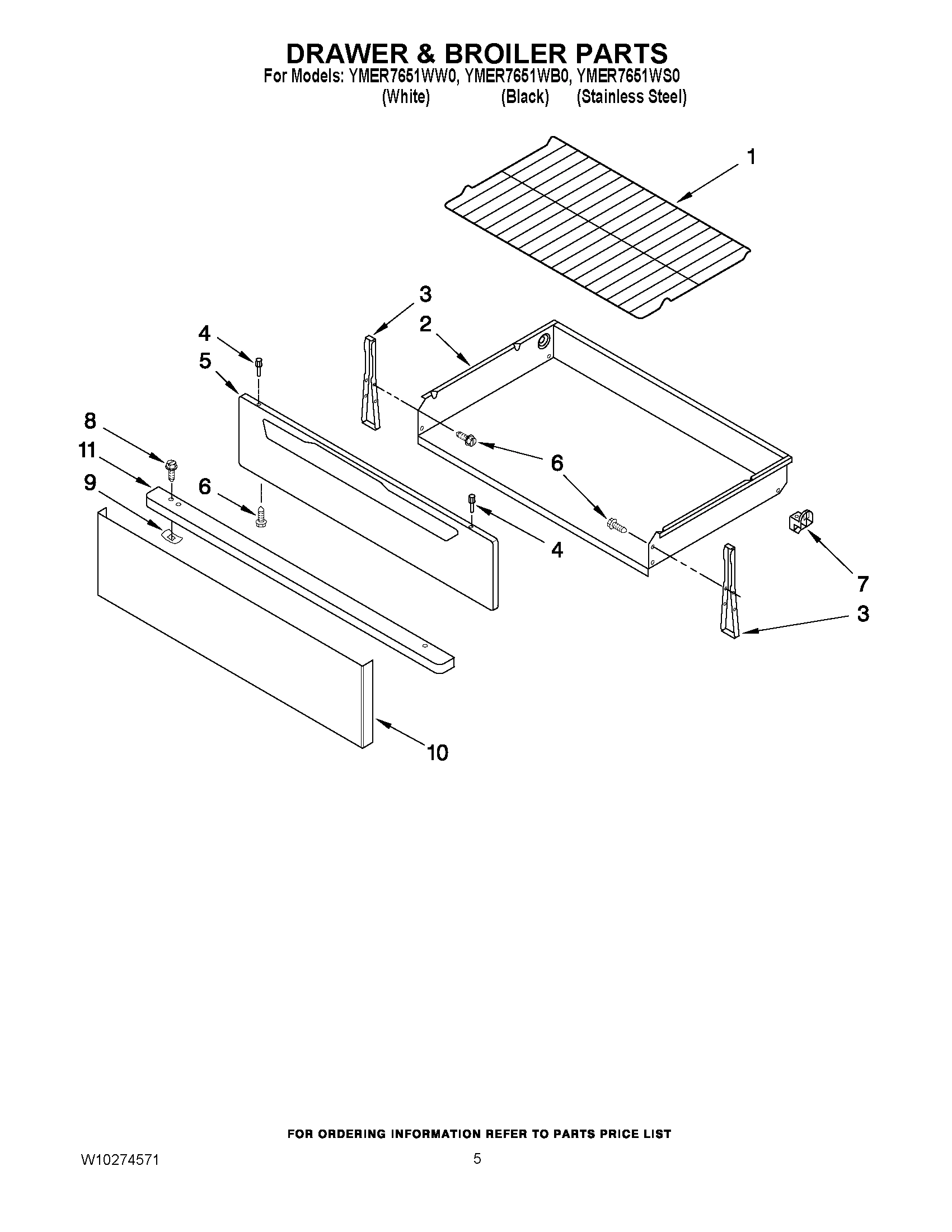 04 - DRAWER & BROILER PARTS