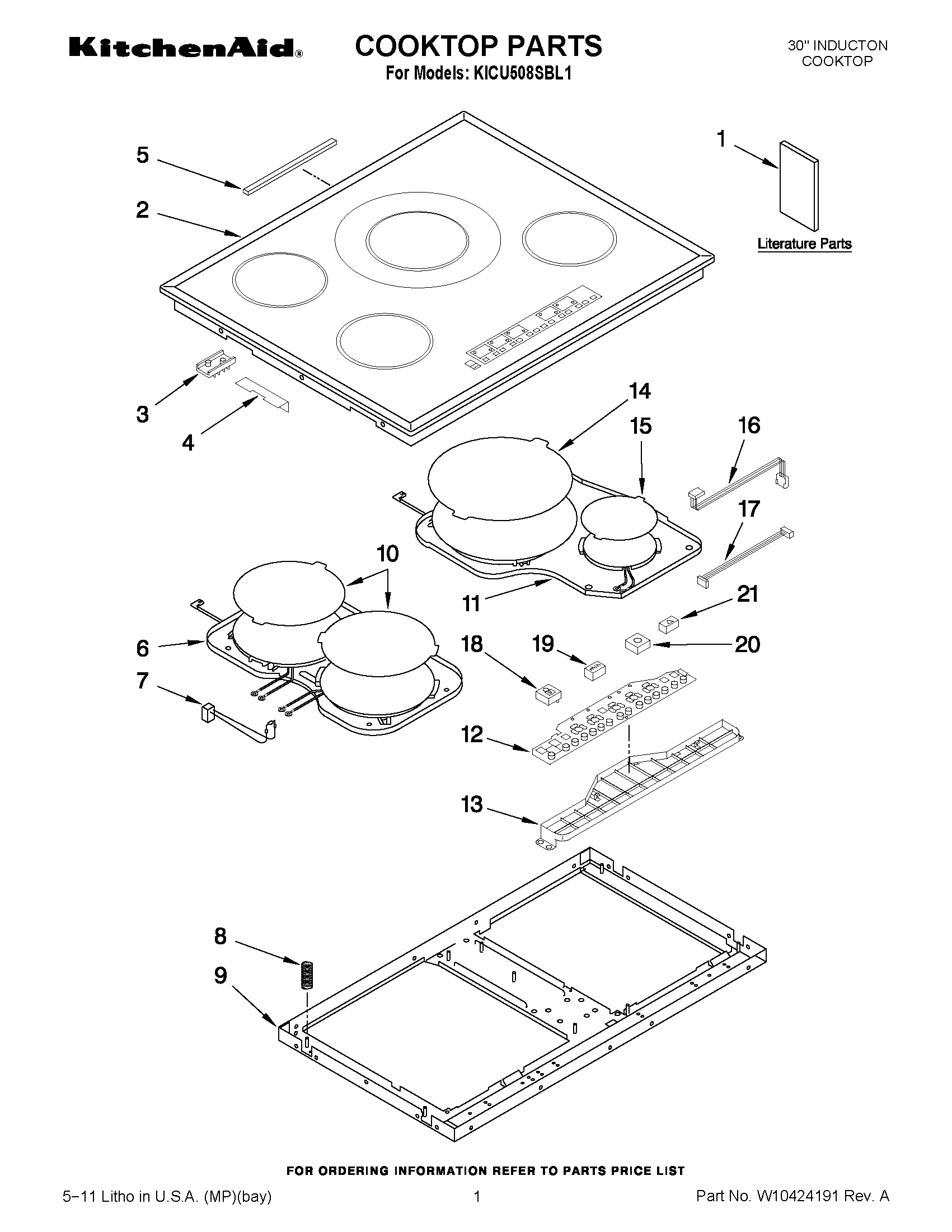 01 - COOKTOP PARTS