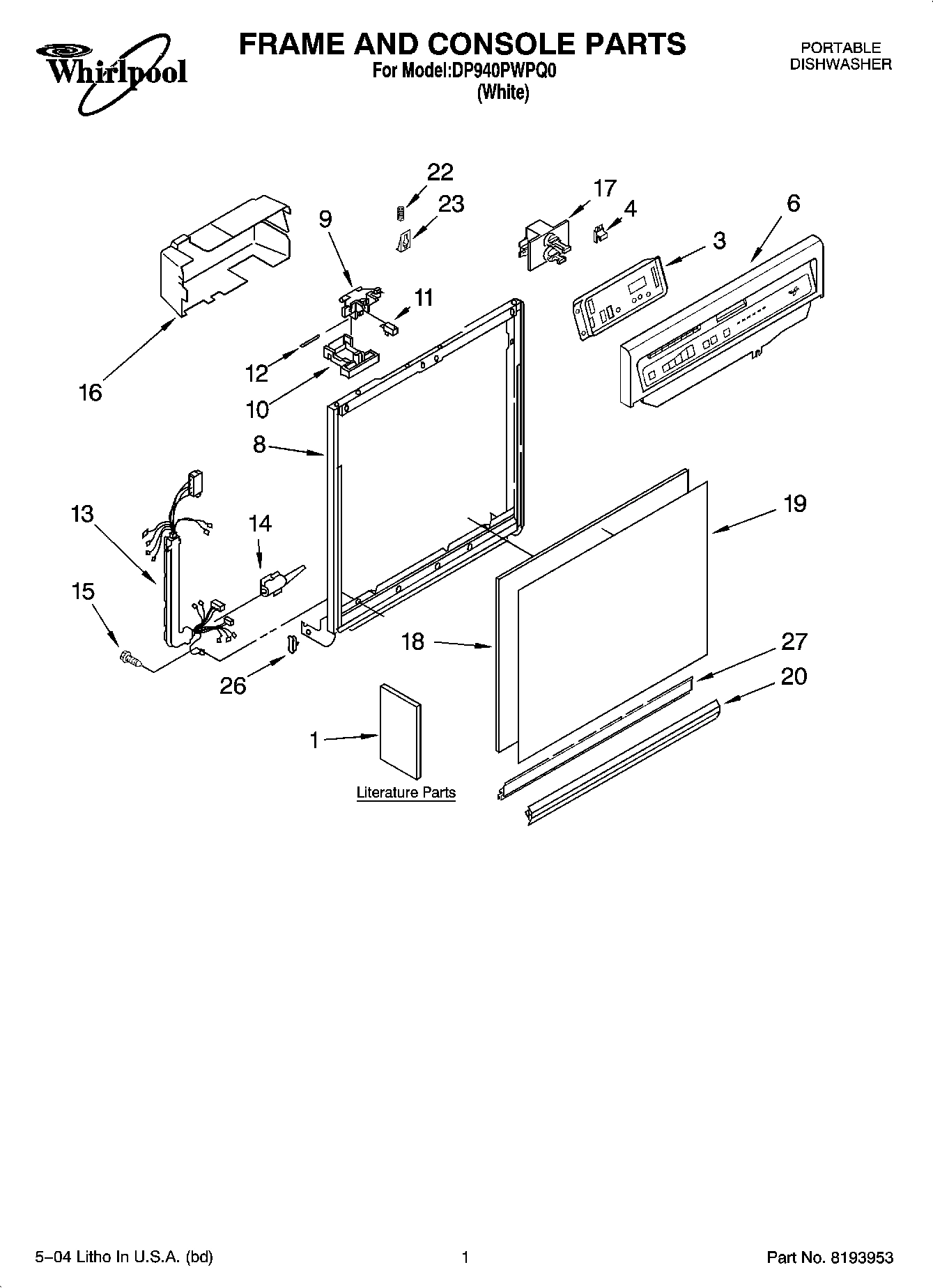01 - FRAME AND CONSOLE PARTS