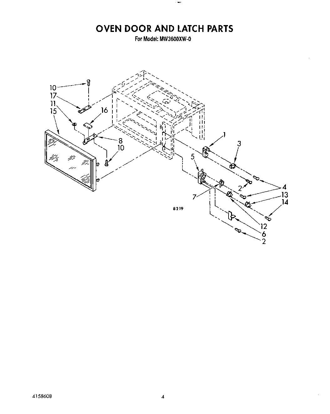 04 - OVEN DOOR AND LATCH