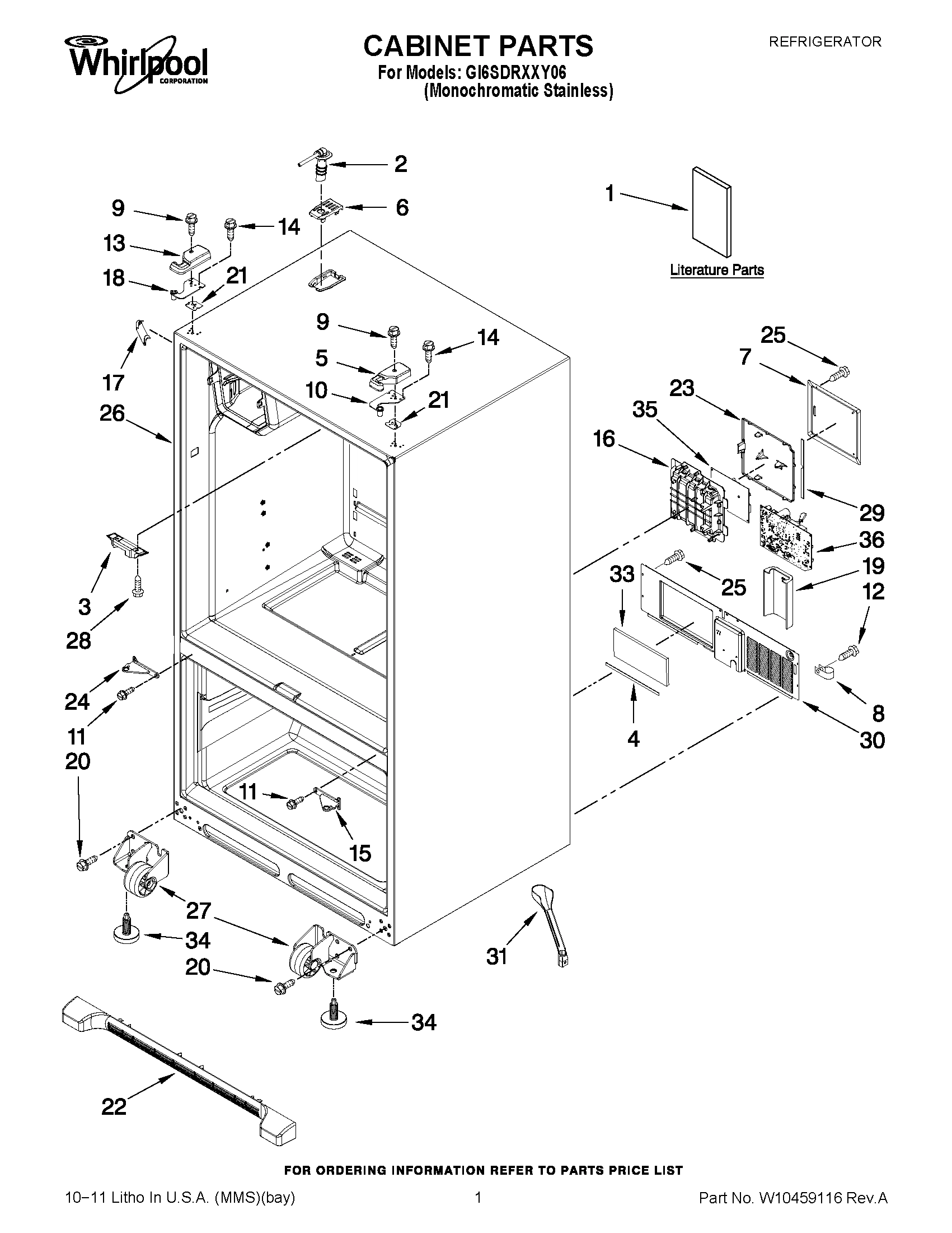 01 - CABINET PARTS