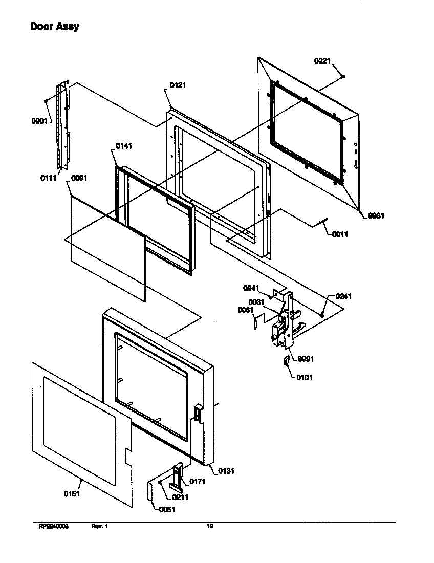 02 - DOOR ASSY