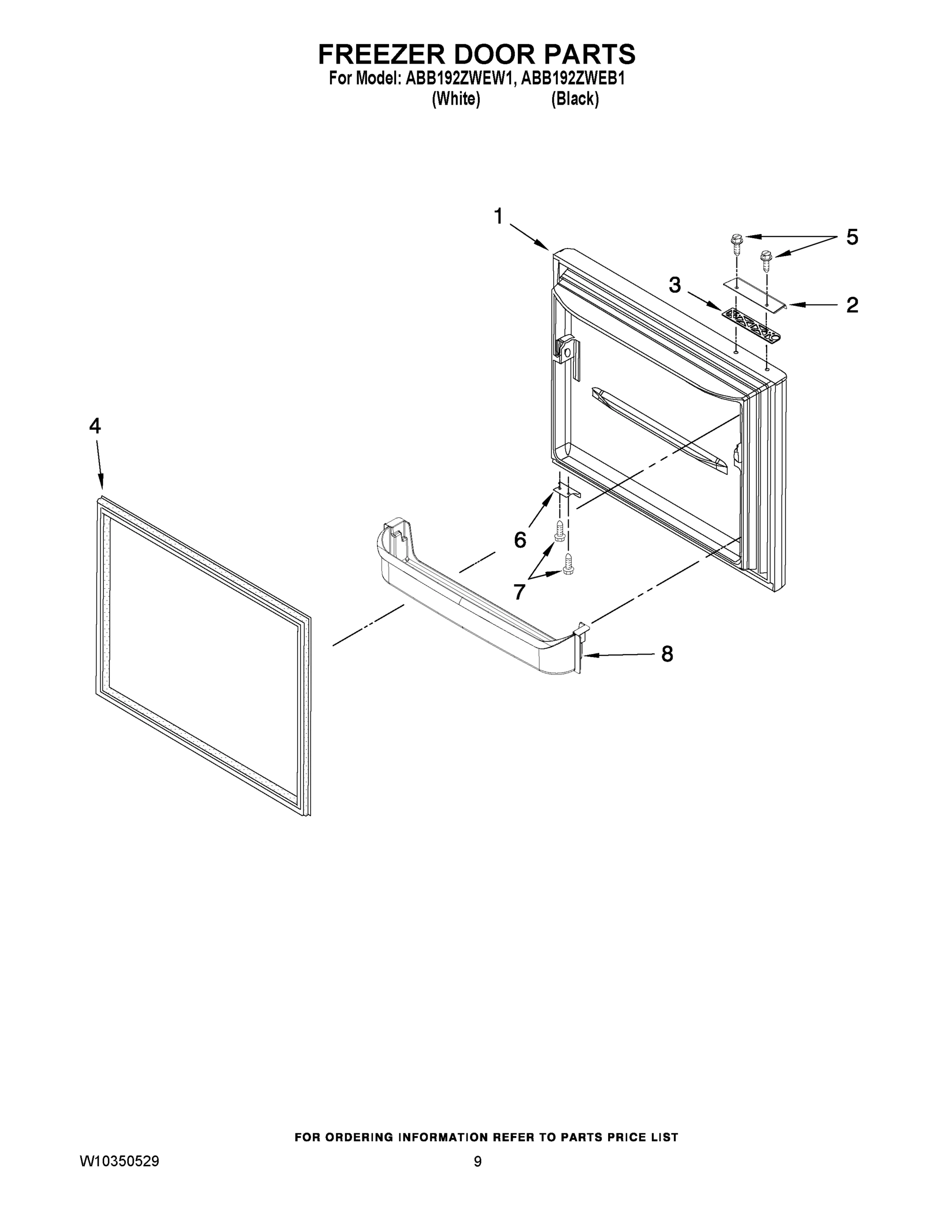 05 - FREEZER DOOR PARTS