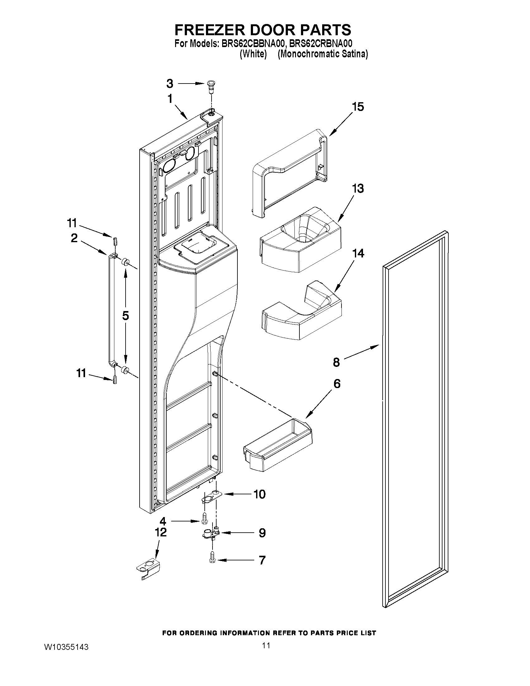 07 - FREEZER DOOR PARTS