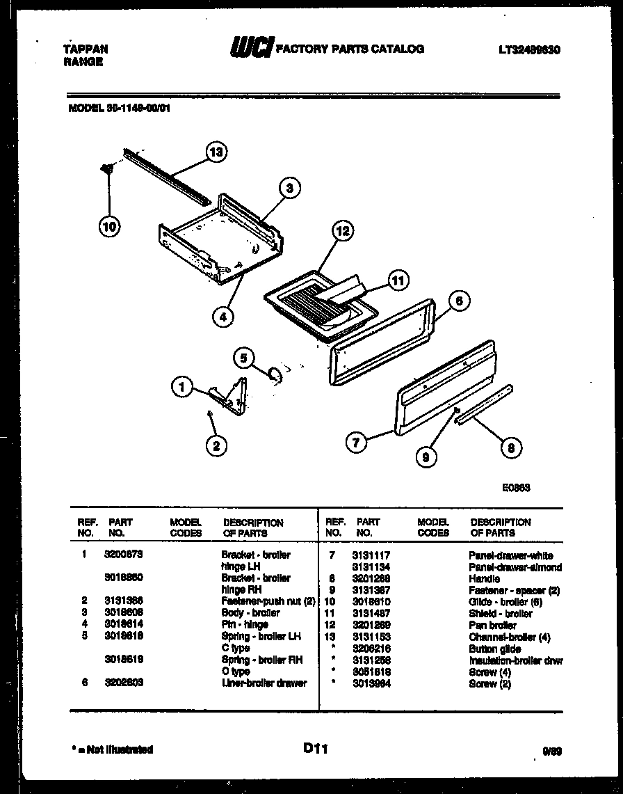 04 - BROILER DRAWER PARTS