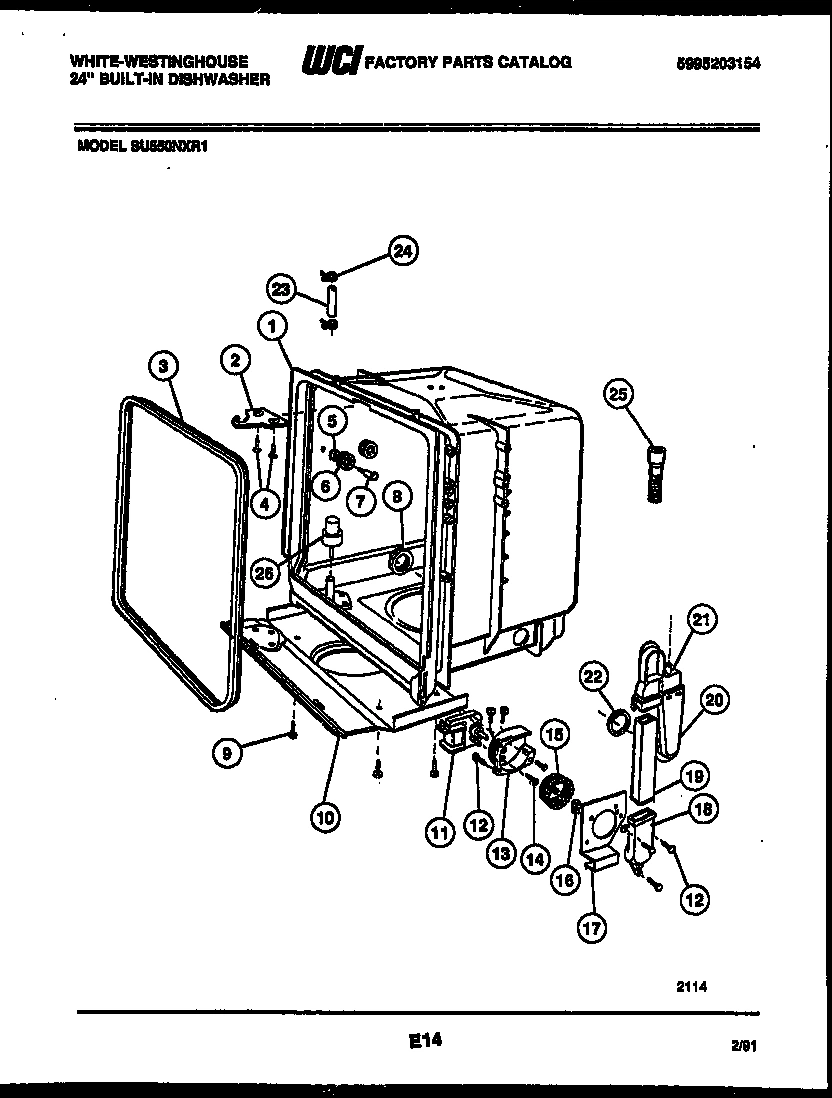 05 - TUB AND FRAME PARTS