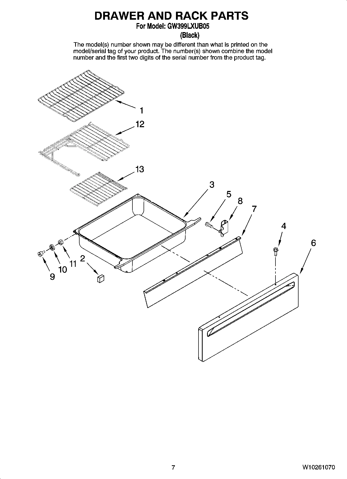 05 - DRAWER AND RACK PARTS
