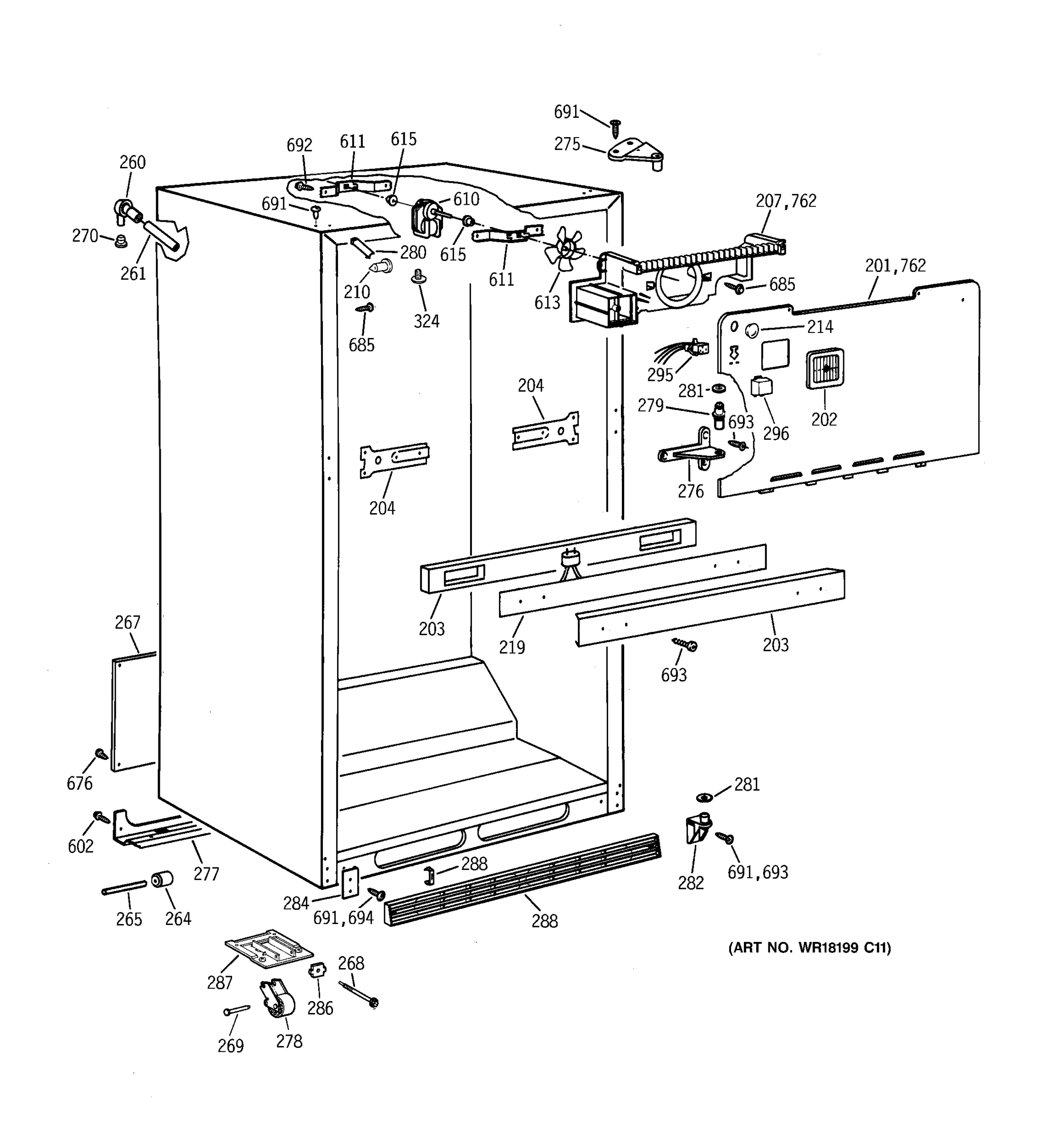 CABINET PARTS